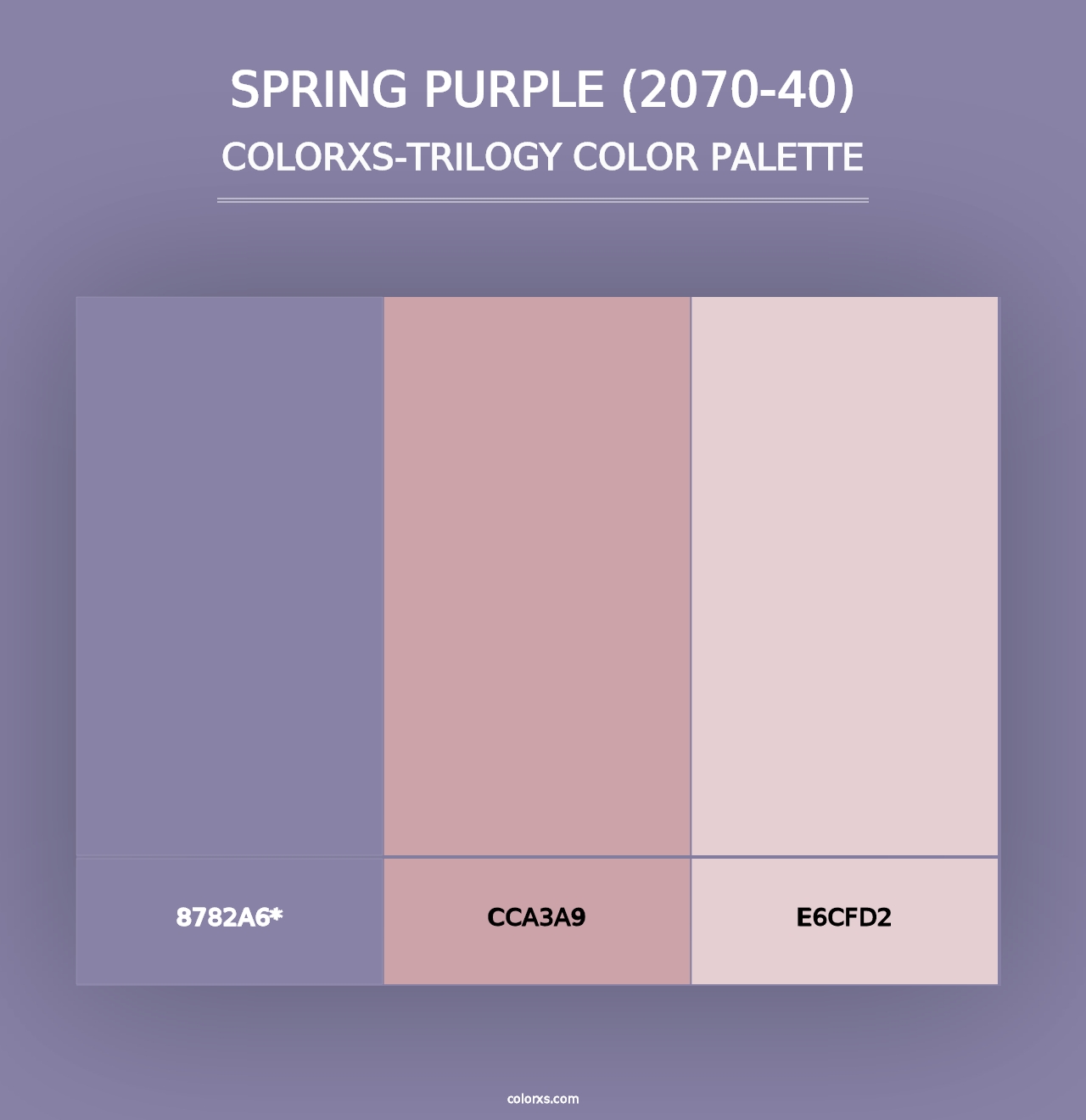 Spring Purple (2070-40) - Colorxs Trilogy Palette