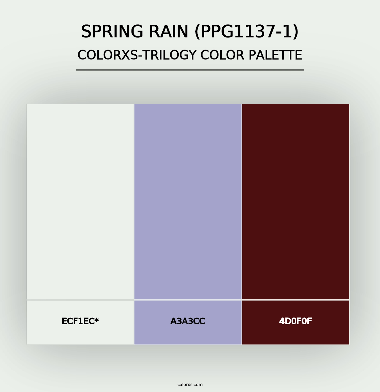 Spring Rain (PPG1137-1) - Colorxs Trilogy Palette