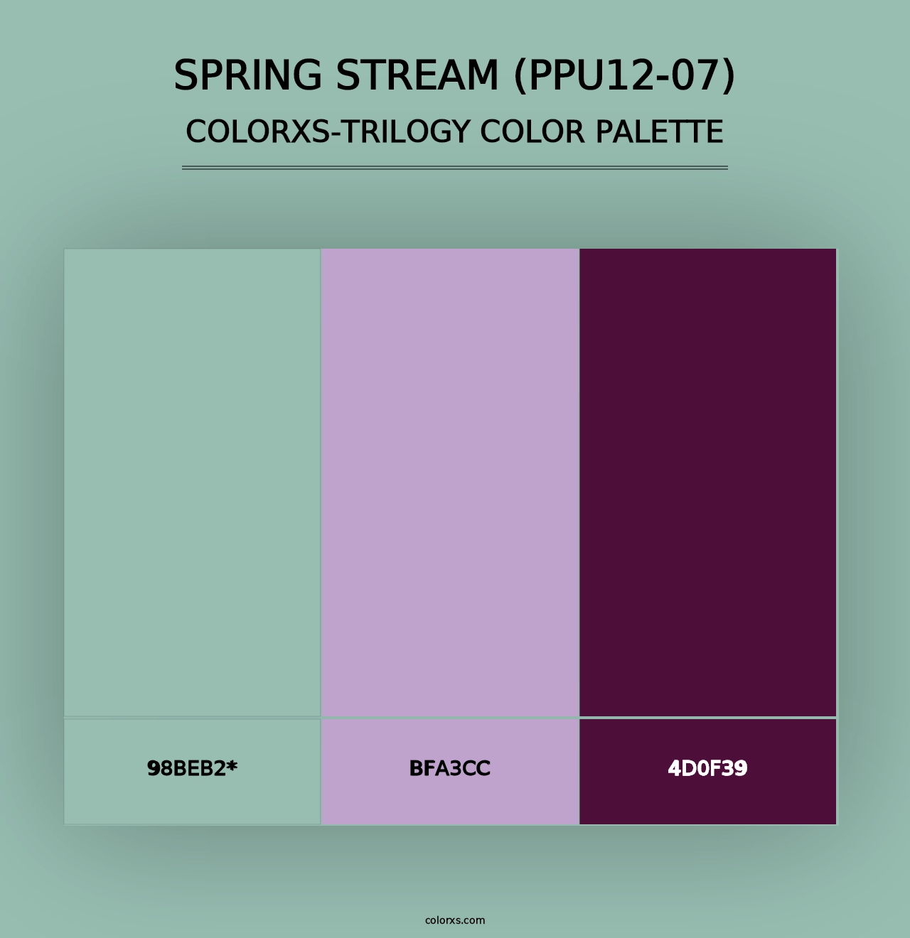 Spring Stream (PPU12-07) - Colorxs Trilogy Palette