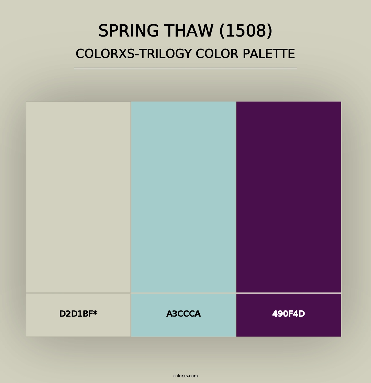 Spring Thaw (1508) - Colorxs Trilogy Palette