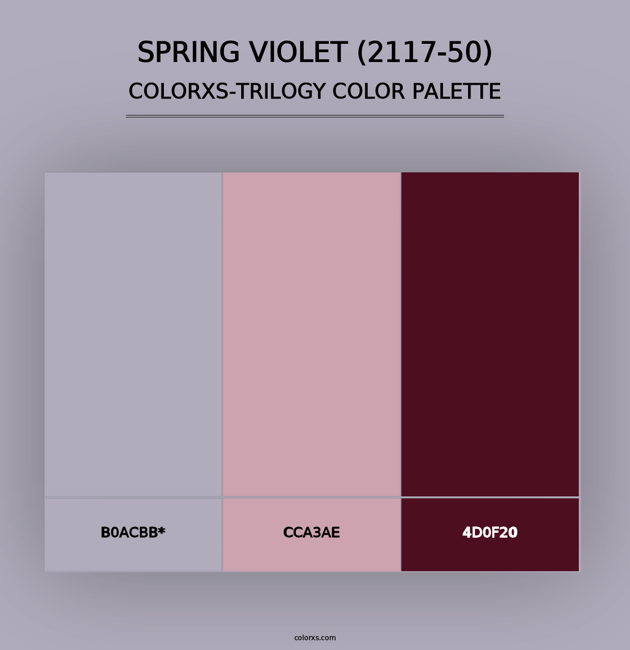 Spring Violet (2117-50) - Colorxs Trilogy Palette