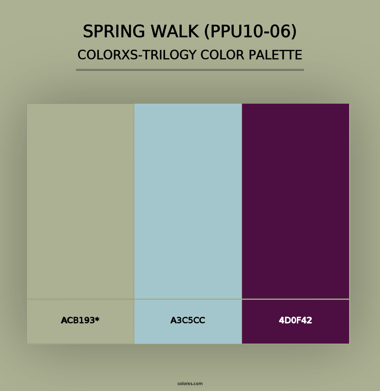 Spring Walk (PPU10-06) - Colorxs Trilogy Palette