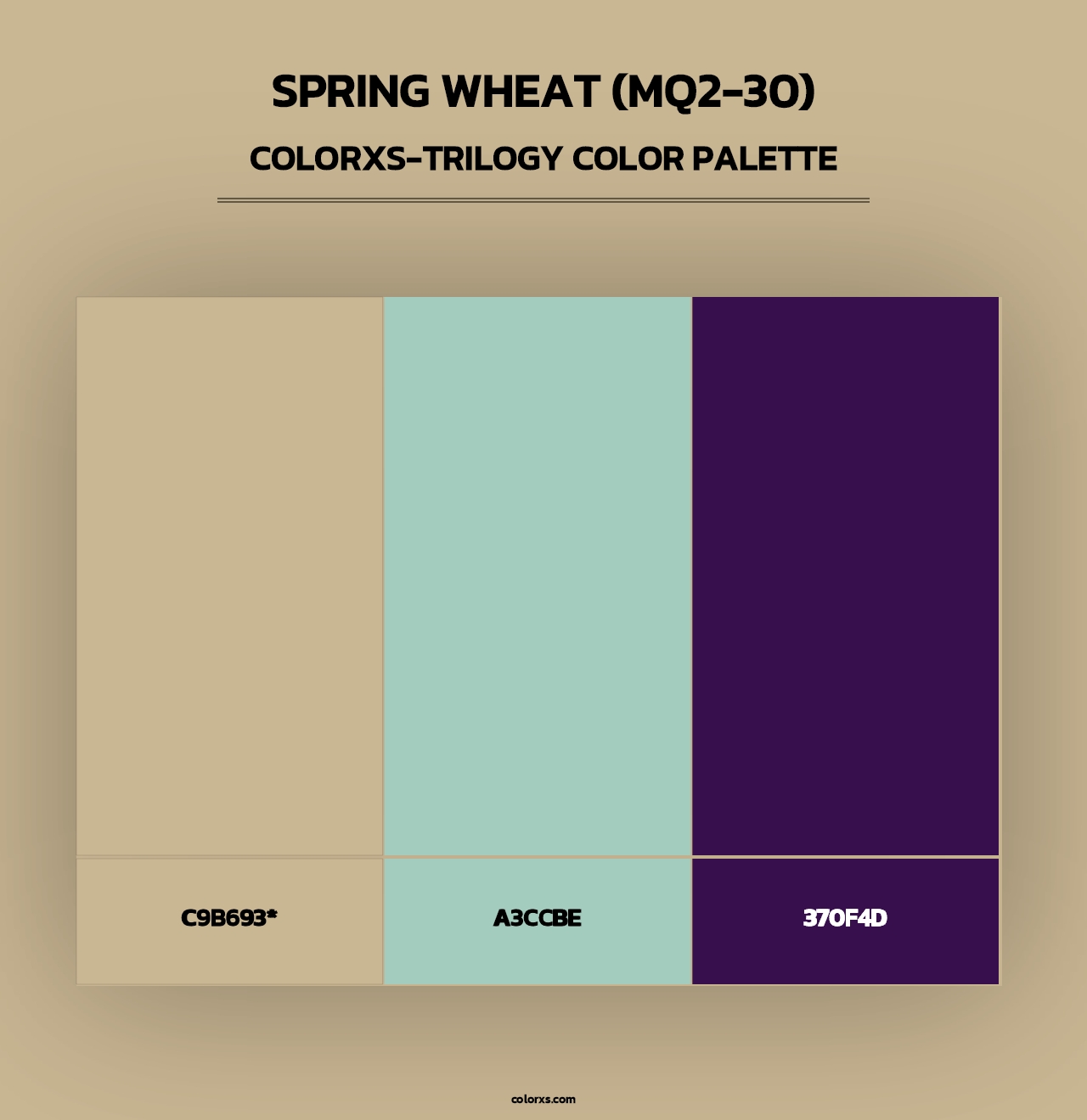 Spring Wheat (MQ2-30) - Colorxs Trilogy Palette