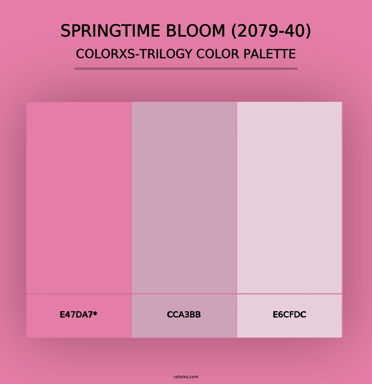 Springtime Bloom (2079-40) - Colorxs Trilogy Palette