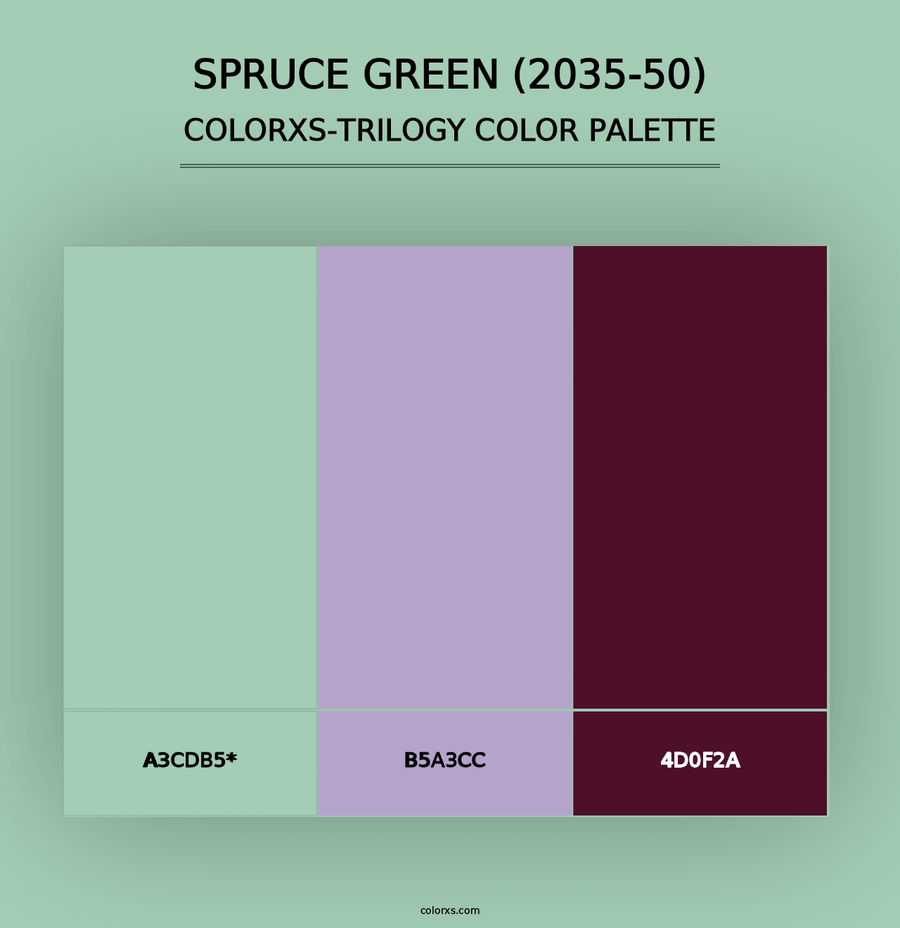 Spruce Green (2035-50) - Colorxs Trilogy Palette