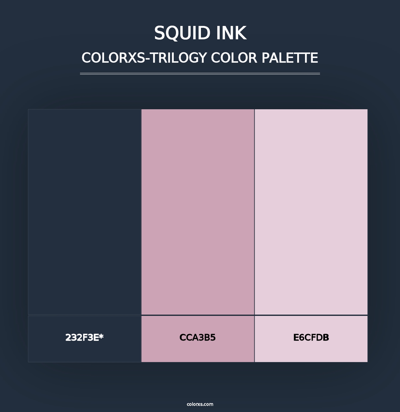 Squid Ink - Colorxs Trilogy Palette