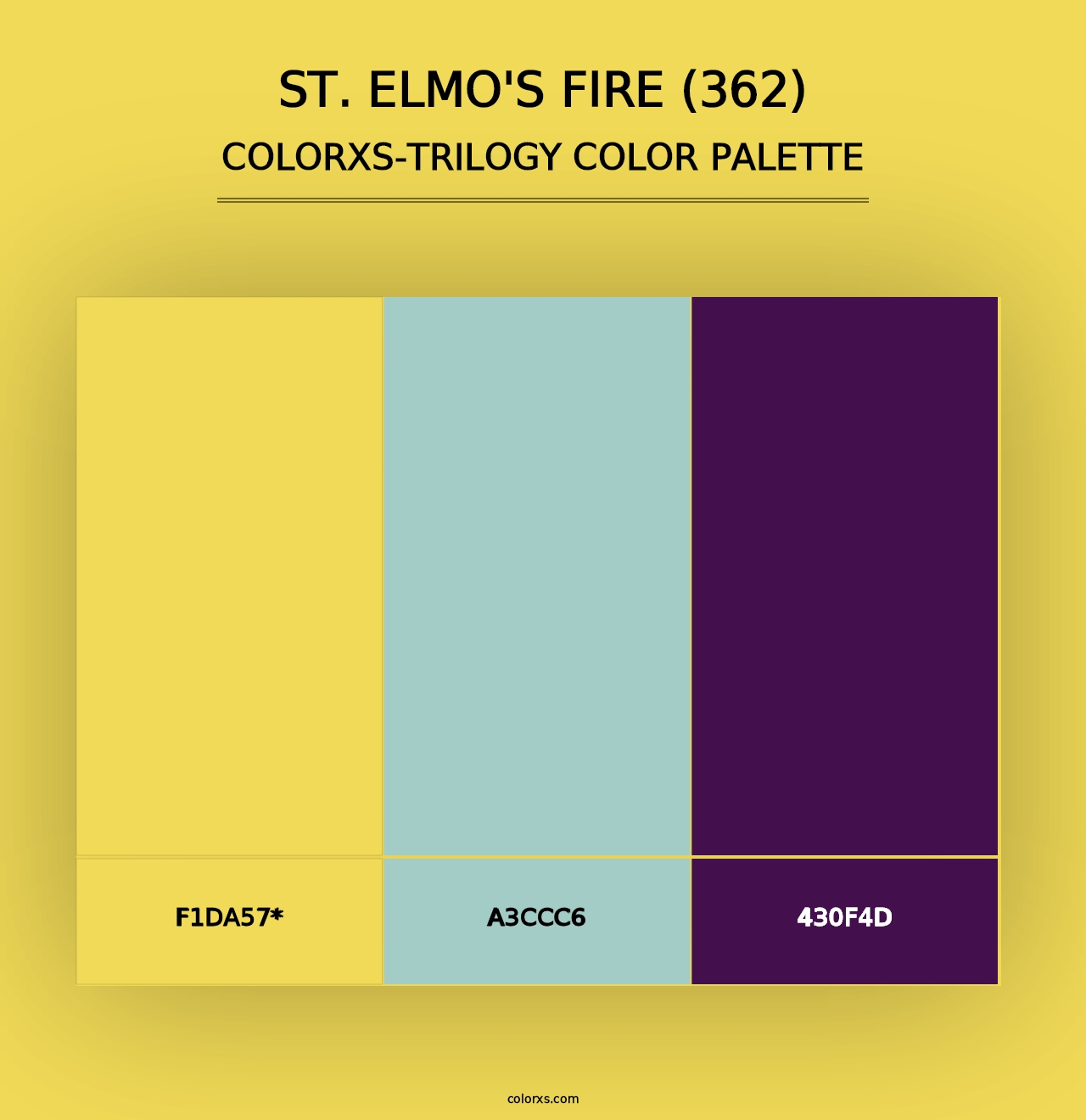 St. Elmo's Fire (362) - Colorxs Trilogy Palette