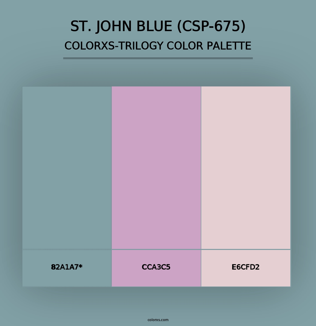 St. John Blue (CSP-675) - Colorxs Trilogy Palette