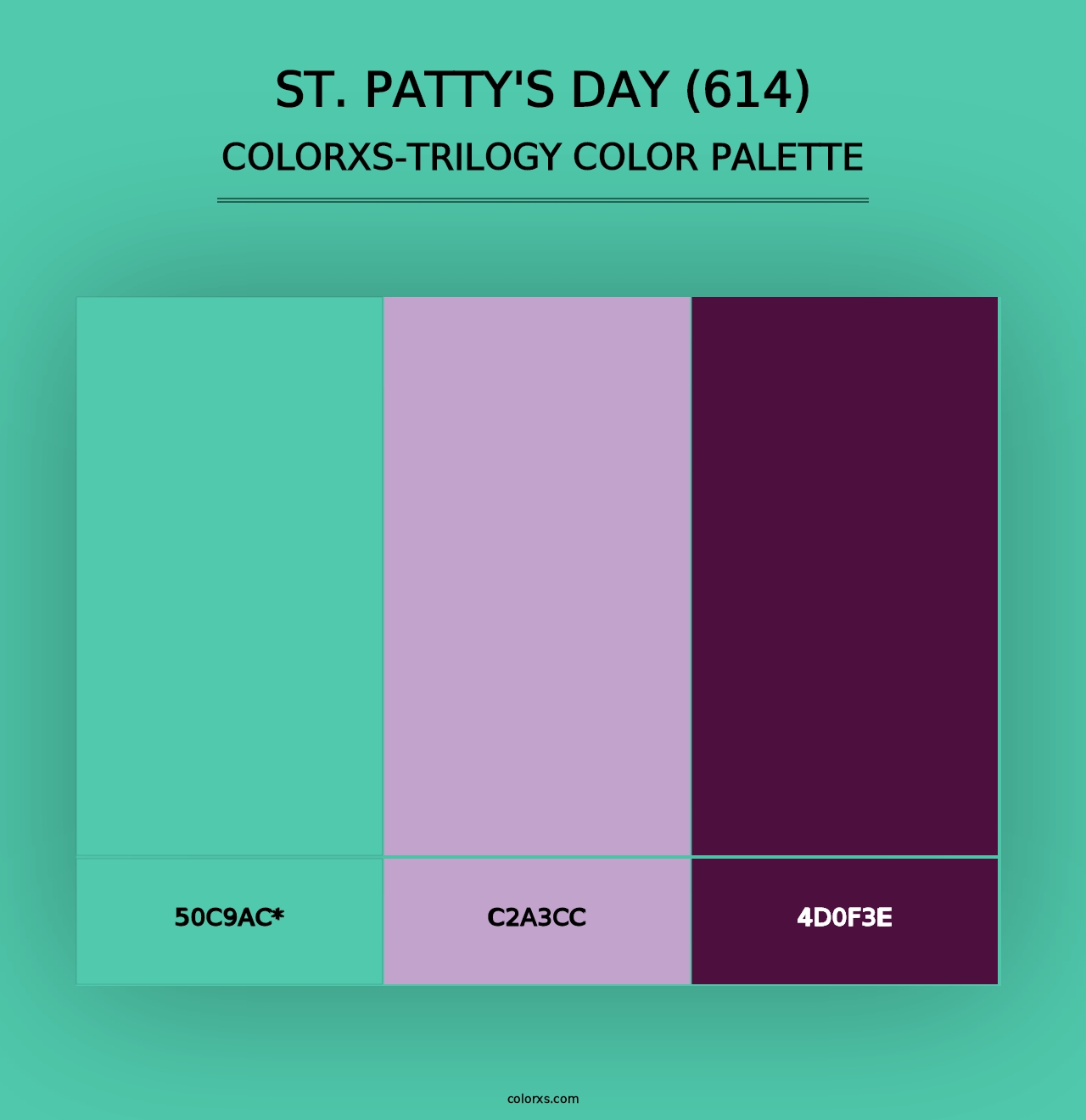 St. Patty's Day (614) - Colorxs Trilogy Palette