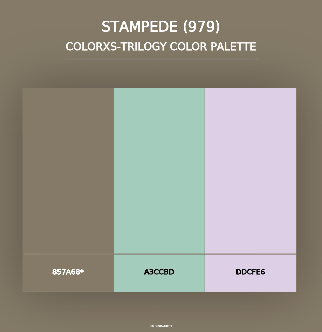 Stampede (979) - Colorxs Trilogy Palette