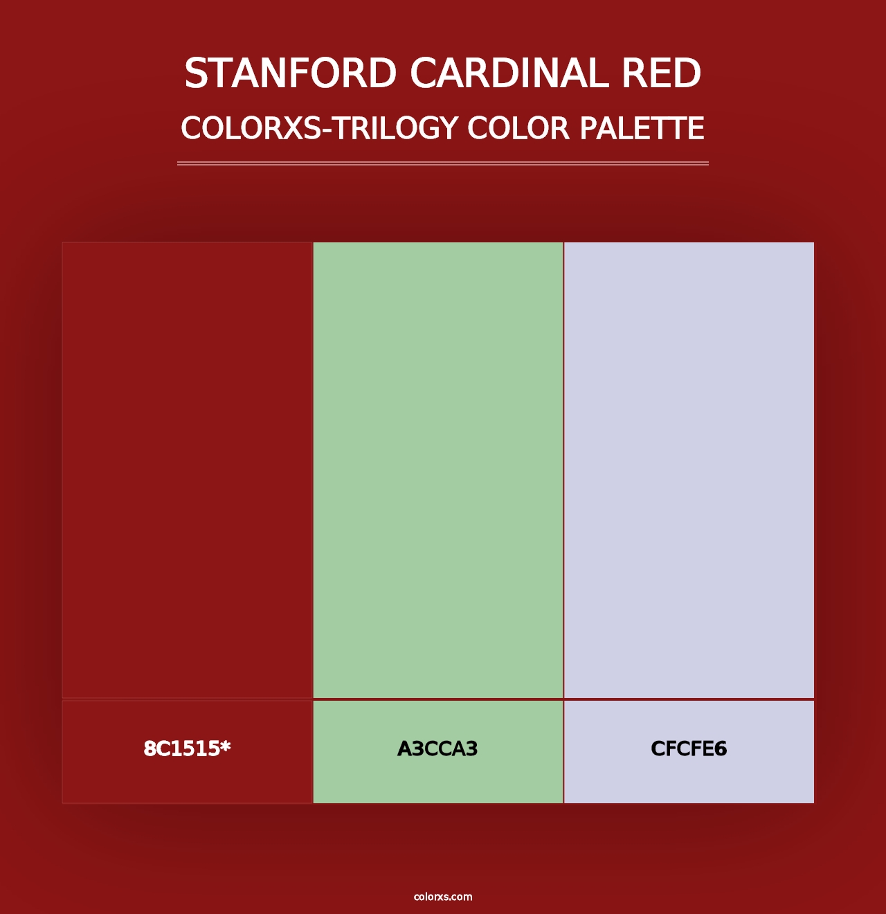 Stanford Cardinal Red - Colorxs Trilogy Palette