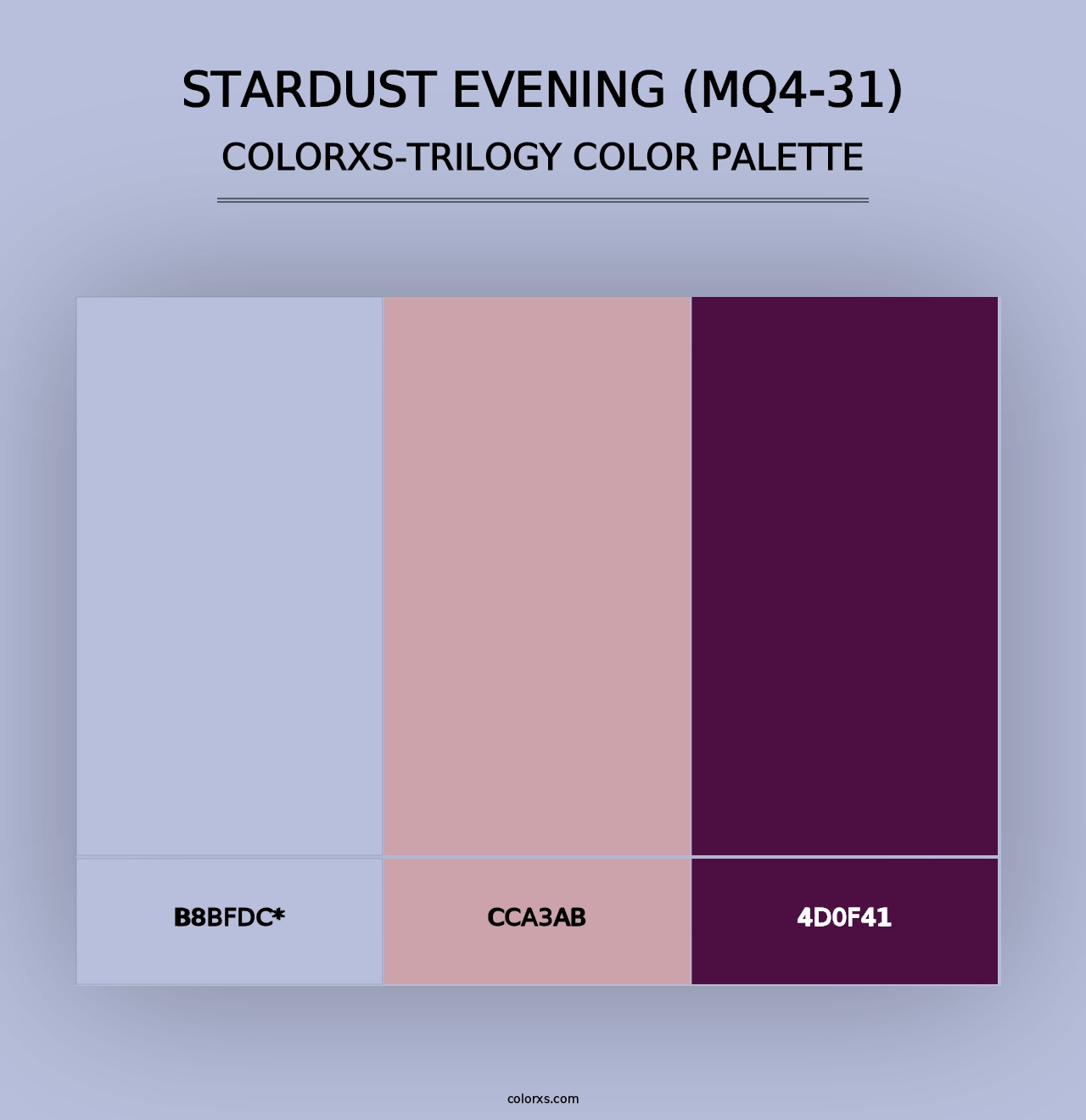 Stardust Evening (MQ4-31) - Colorxs Trilogy Palette