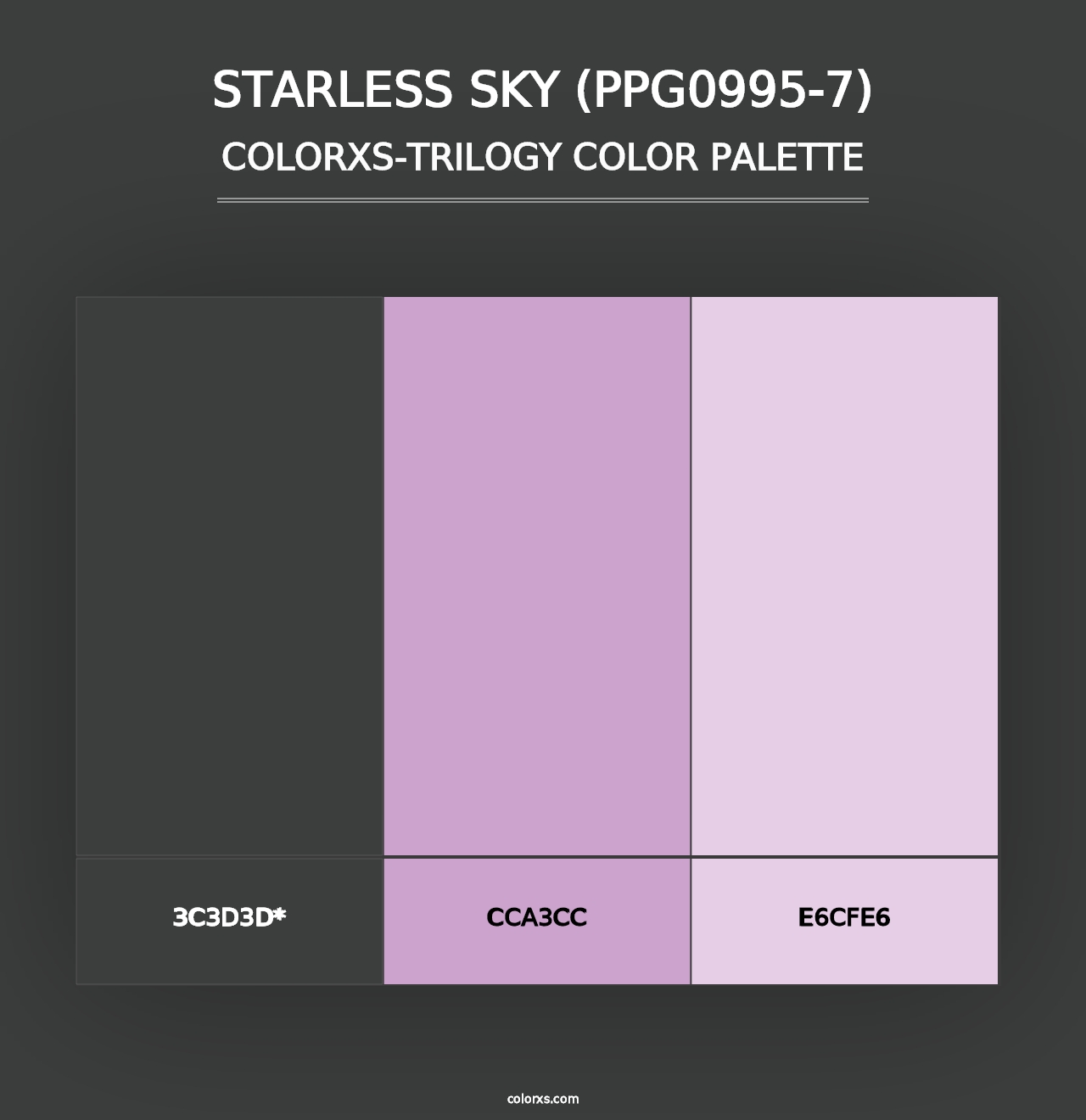 Starless Sky (PPG0995-7) - Colorxs Trilogy Palette