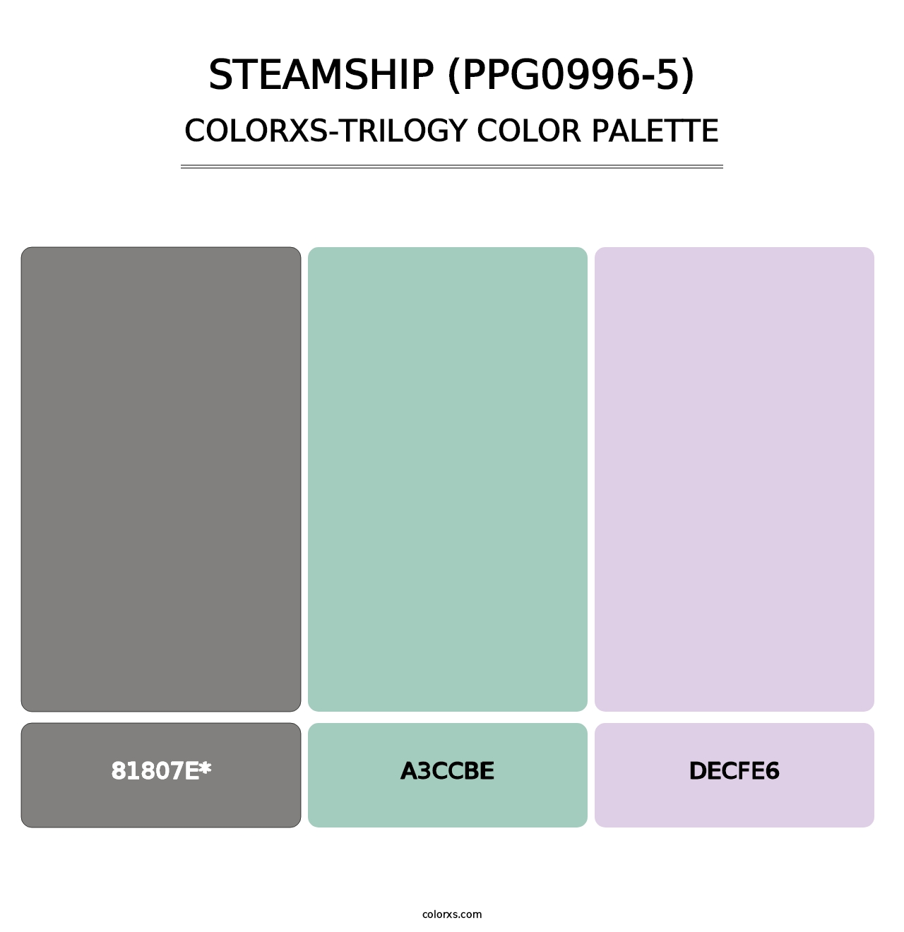 Steamship (PPG0996-5) - Colorxs Trilogy Palette