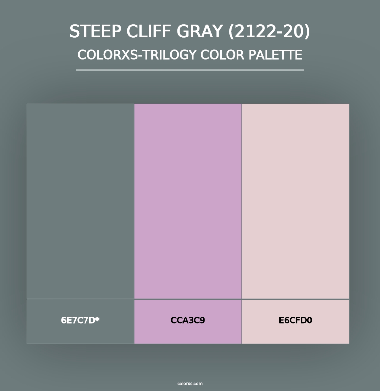 Steep Cliff Gray (2122-20) - Colorxs Trilogy Palette