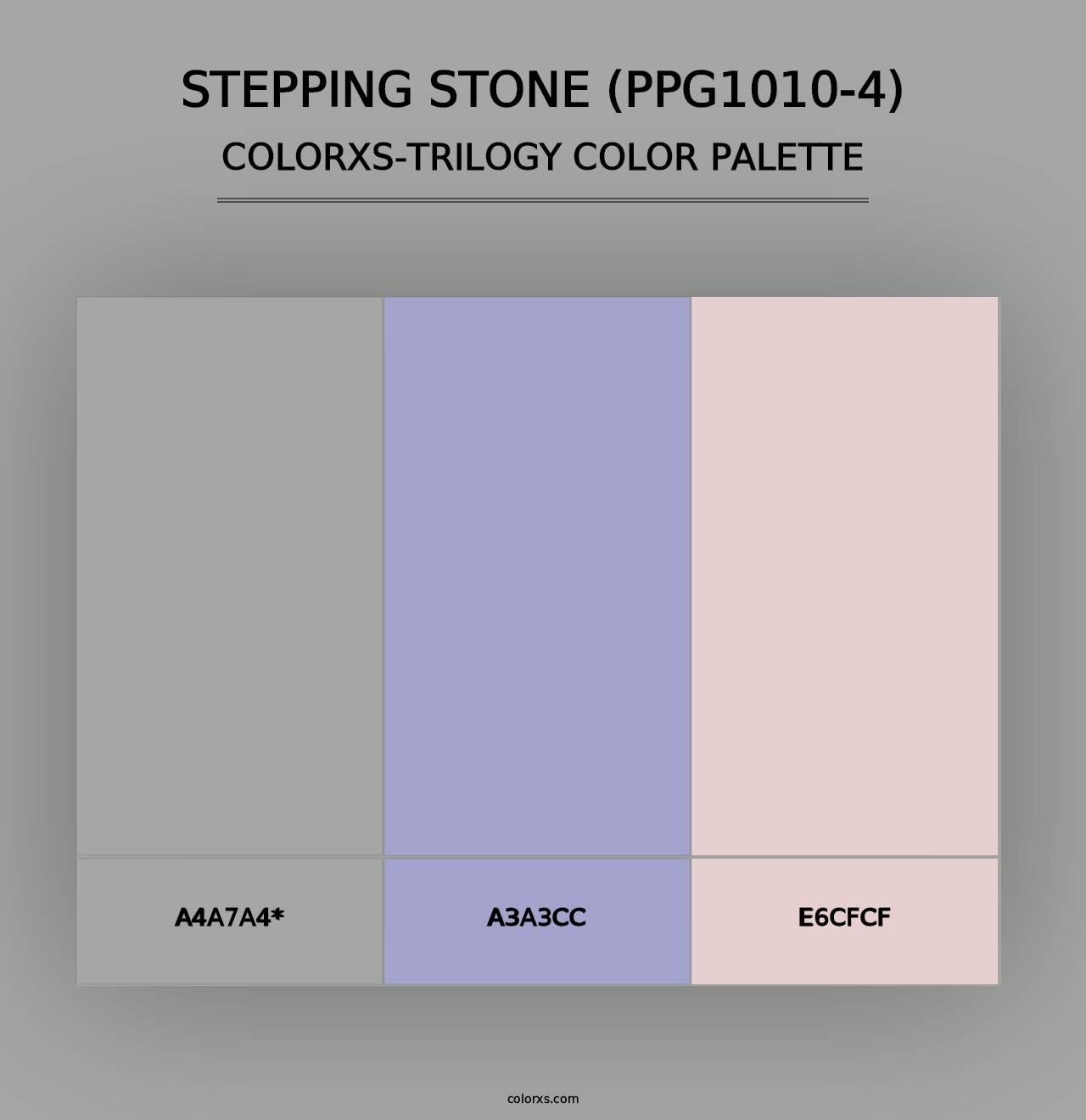 Stepping Stone (PPG1010-4) - Colorxs Trilogy Palette