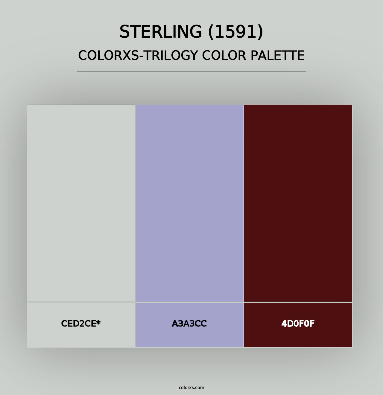 Sterling (1591) - Colorxs Trilogy Palette