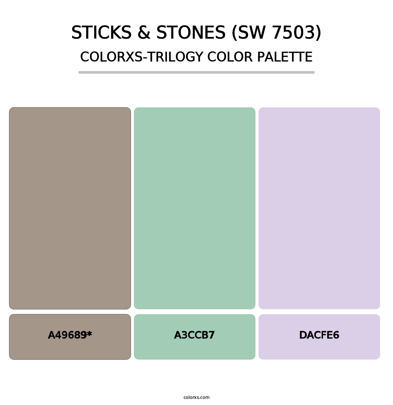 Sticks & Stones (SW 7503) - Colorxs Trilogy Palette