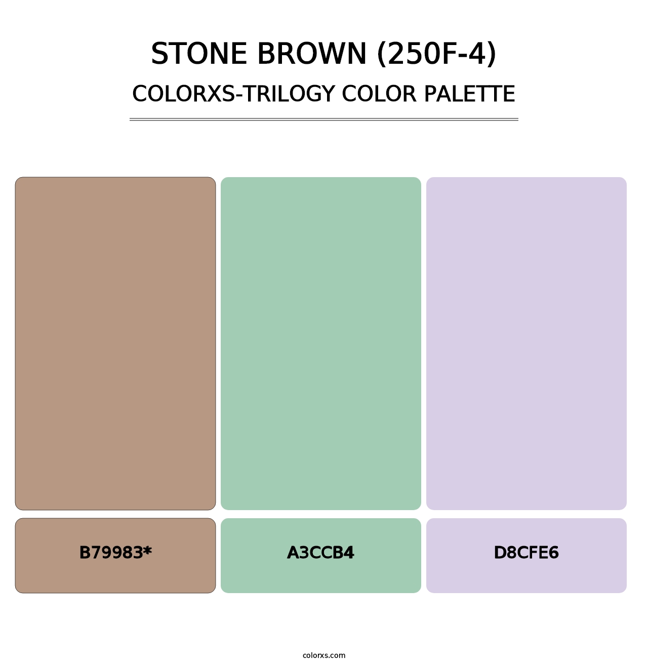Stone Brown (250F-4) - Colorxs Trilogy Palette
