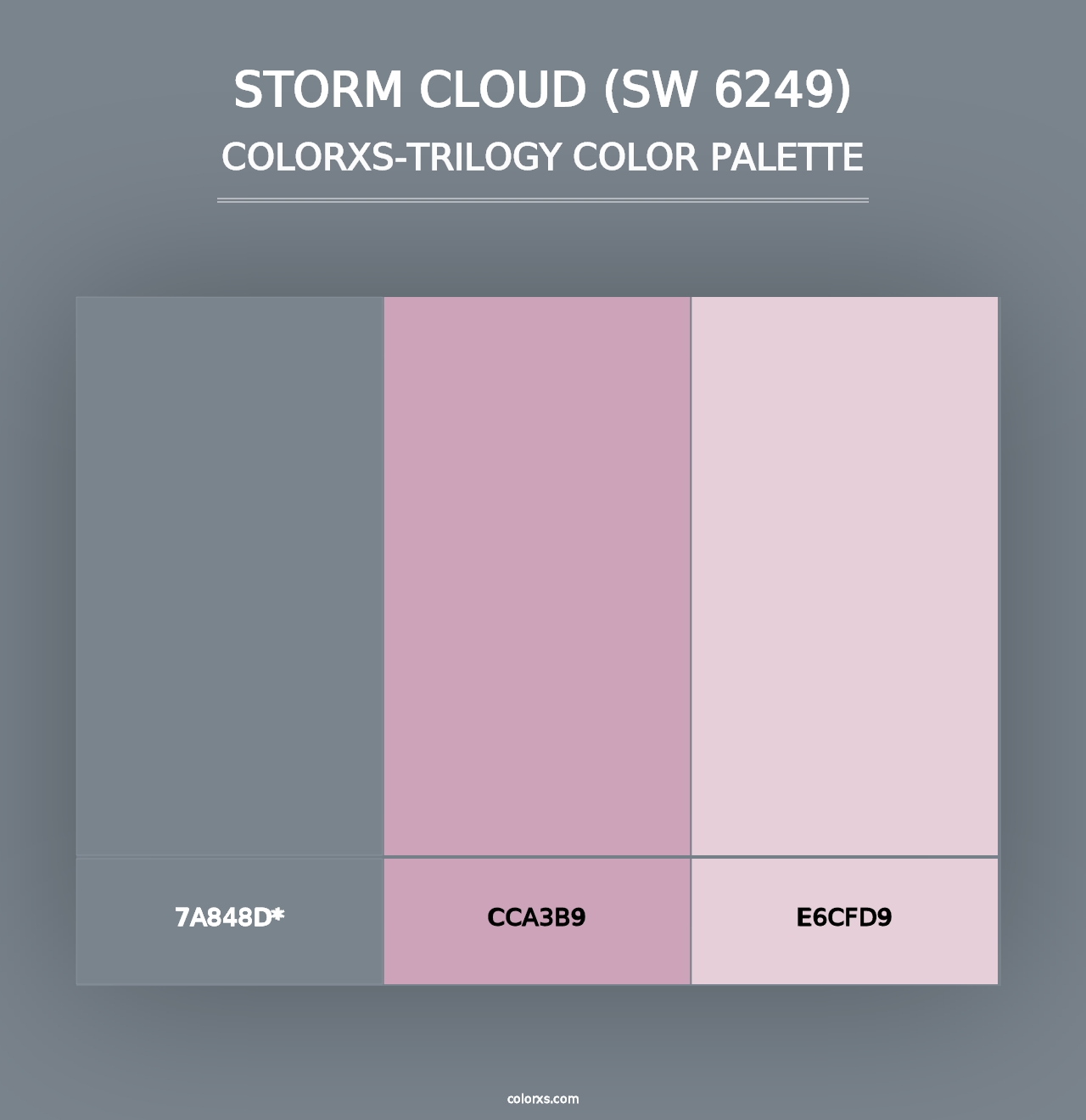 Storm Cloud (SW 6249) - Colorxs Trilogy Palette