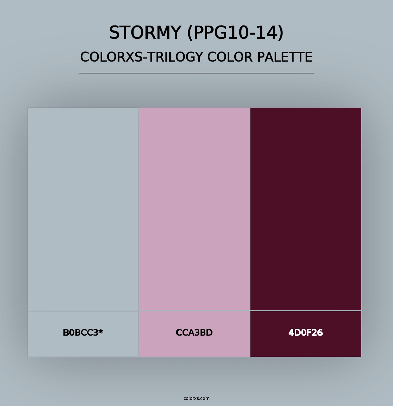 Stormy (PPG10-14) - Colorxs Trilogy Palette