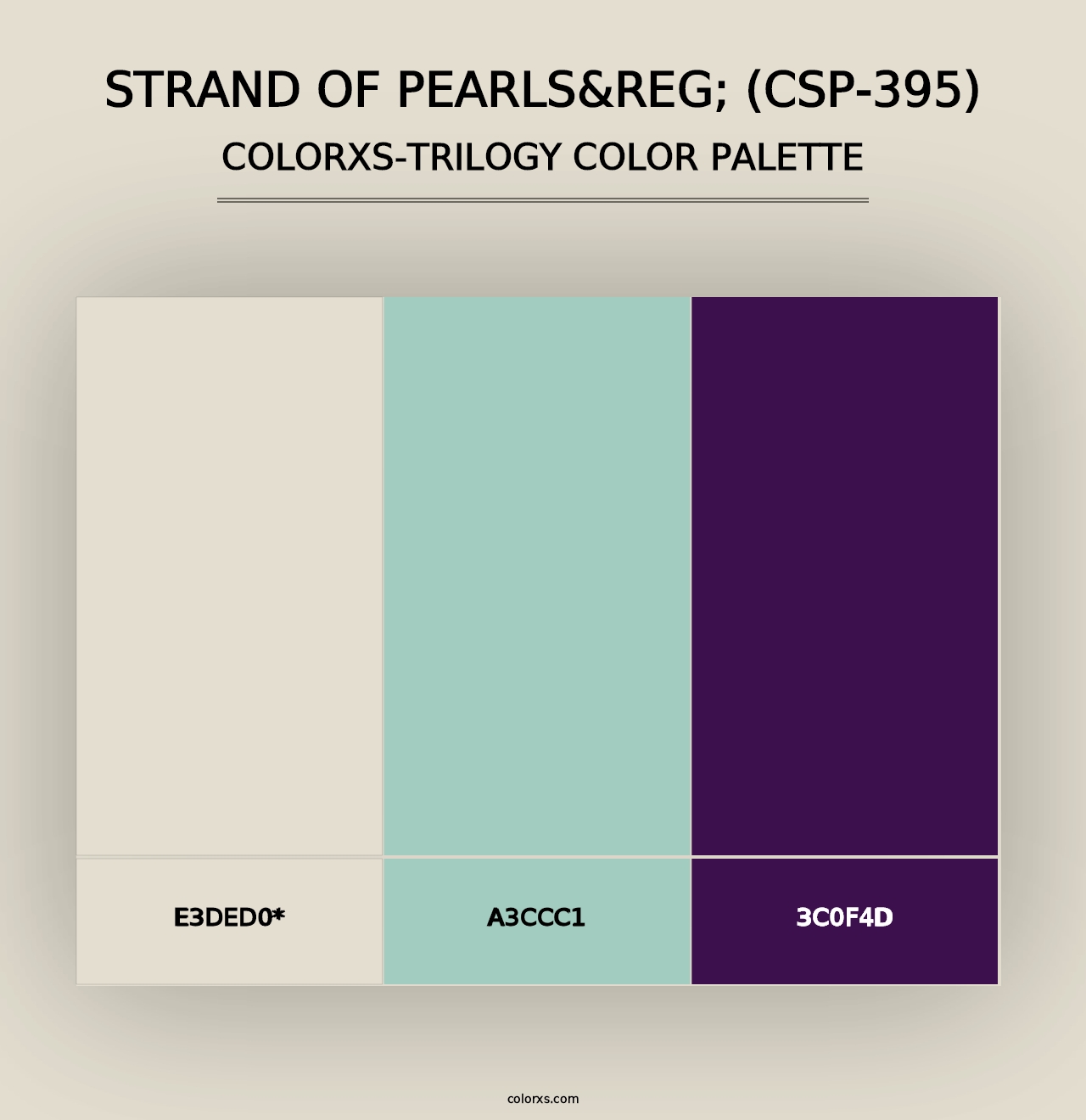 Strand of Pearls&reg; (CSP-395) - Colorxs Trilogy Palette