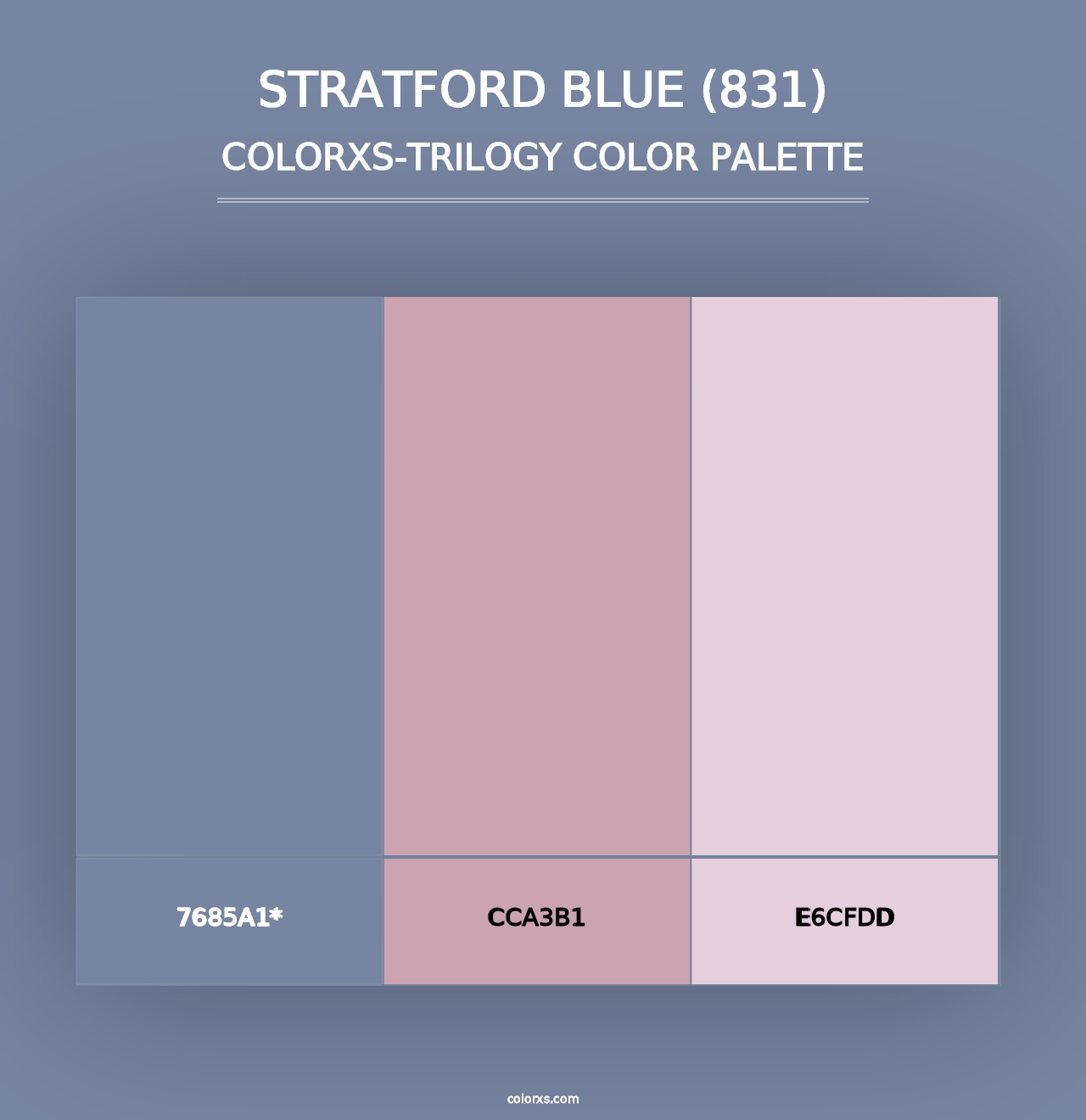 Stratford Blue (831) - Colorxs Trilogy Palette