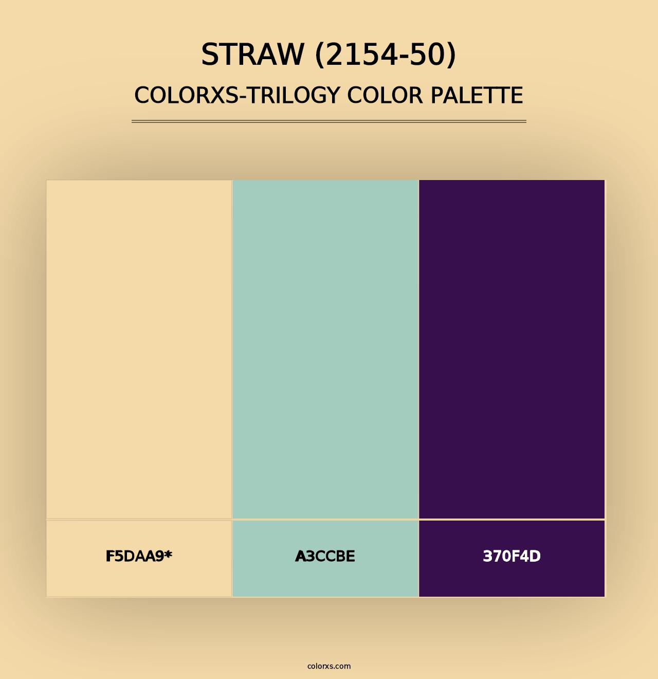 Straw (2154-50) - Colorxs Trilogy Palette