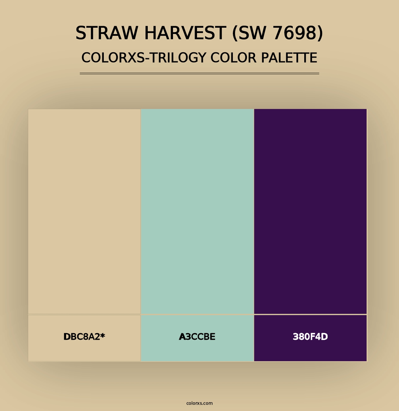 Straw Harvest (SW 7698) - Colorxs Trilogy Palette