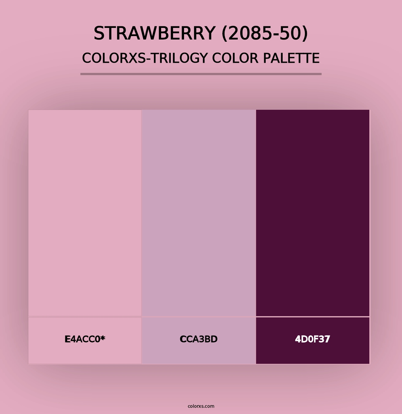 Strawberry (2085-50) - Colorxs Trilogy Palette