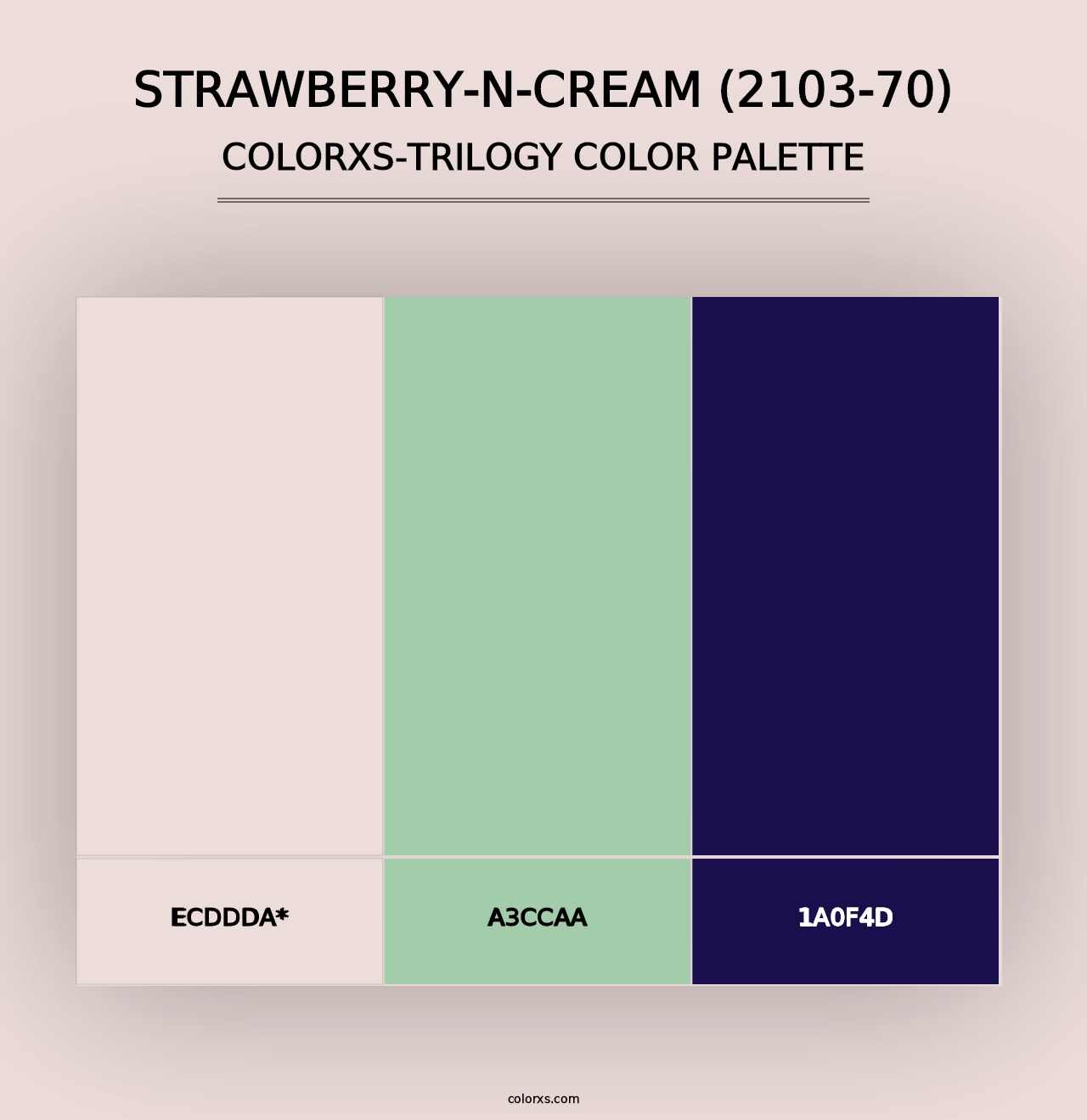 Strawberry-n-Cream (2103-70) - Colorxs Trilogy Palette