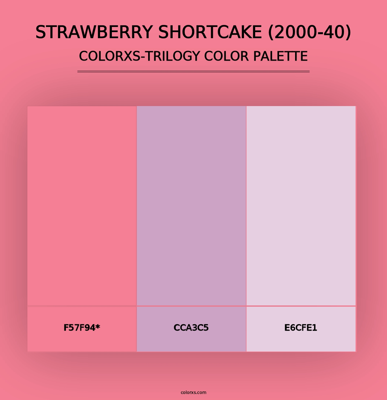 Strawberry Shortcake (2000-40) - Colorxs Trilogy Palette