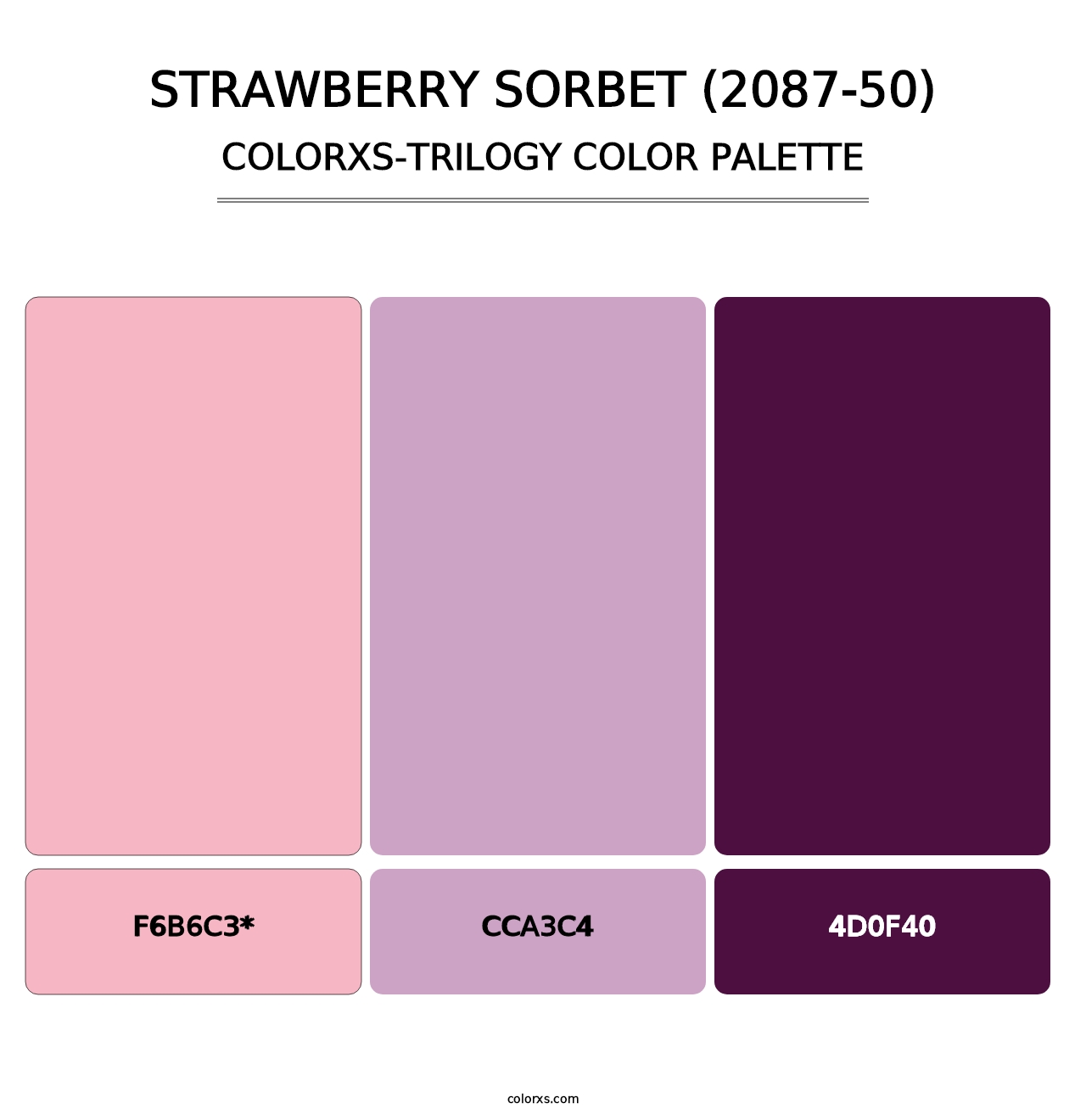 Strawberry Sorbet (2087-50) - Colorxs Trilogy Palette