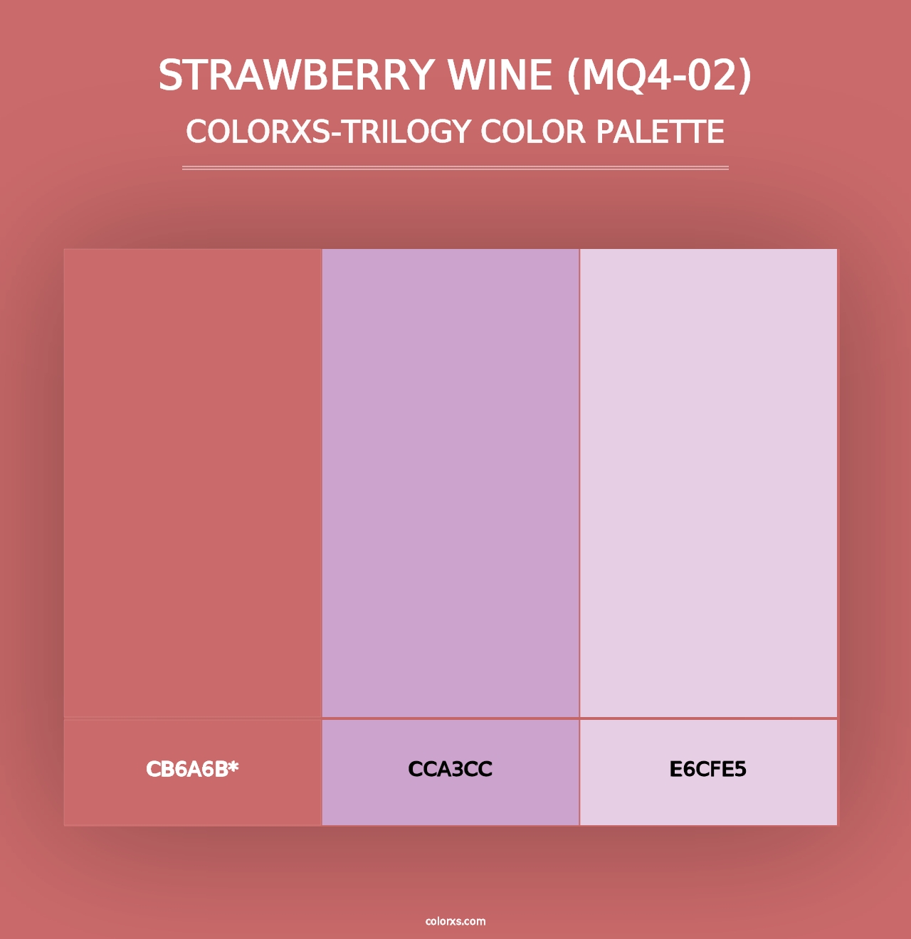 Strawberry Wine (MQ4-02) - Colorxs Trilogy Palette