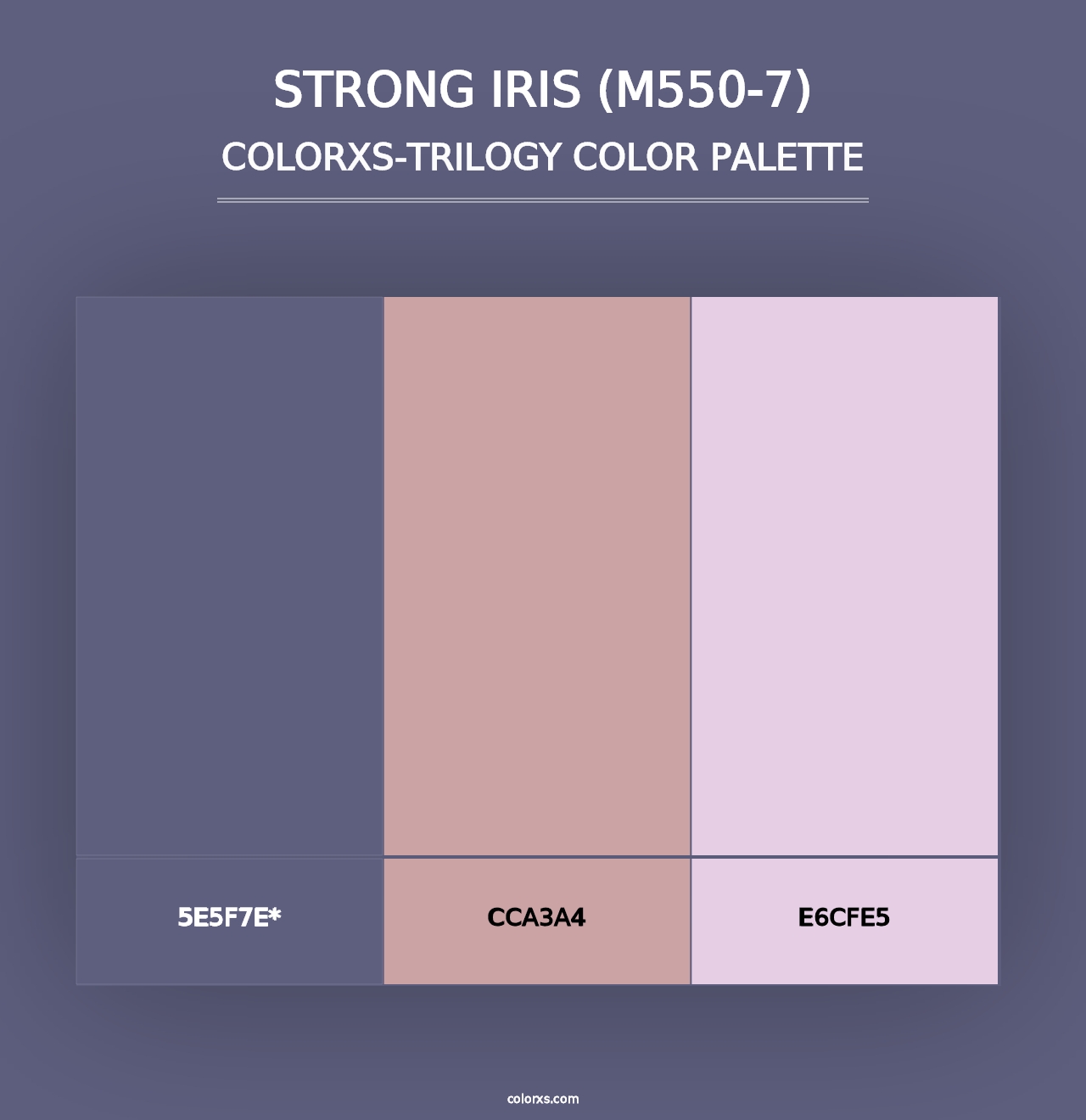 Strong Iris (M550-7) - Colorxs Trilogy Palette