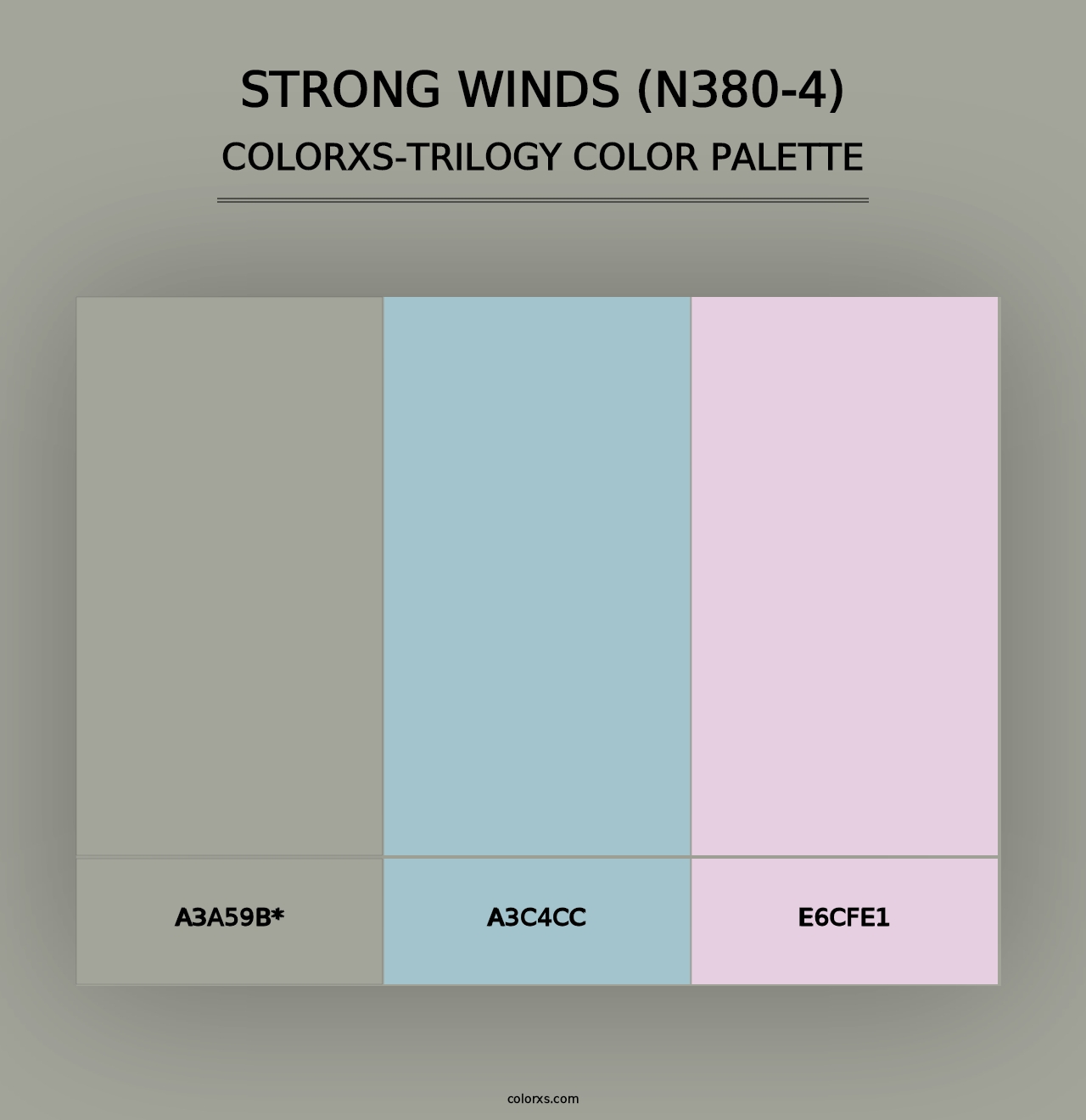 Strong Winds (N380-4) - Colorxs Trilogy Palette