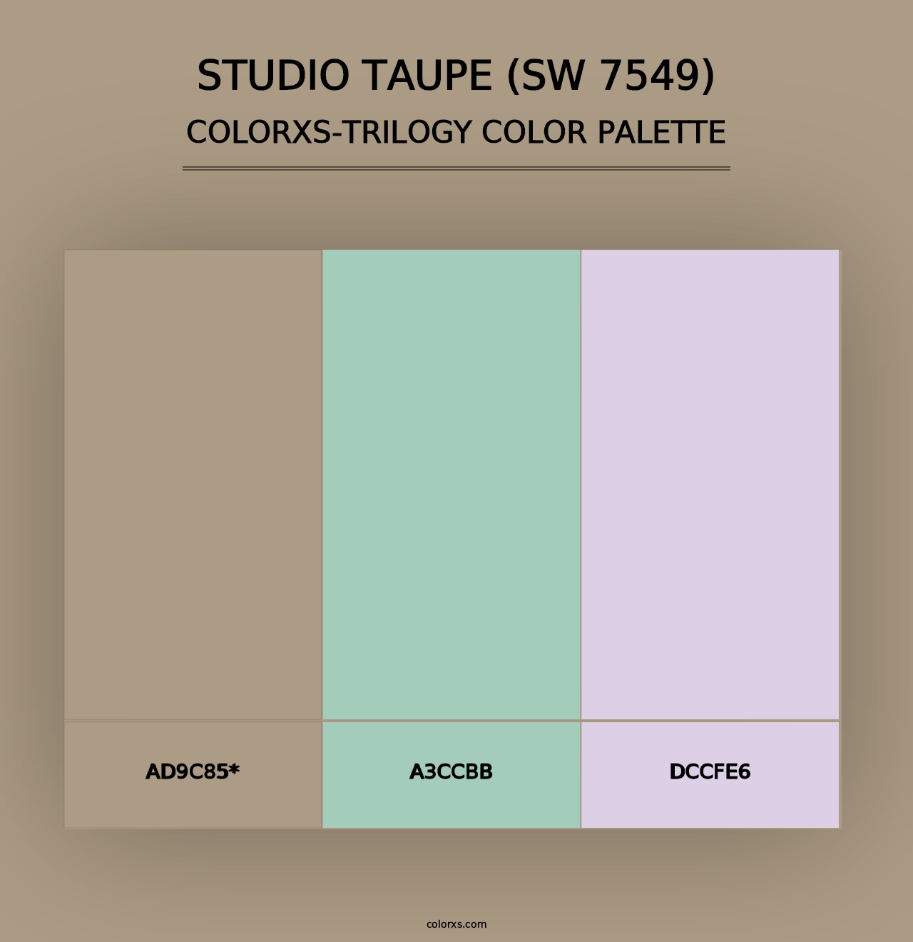 Studio Taupe (SW 7549) - Colorxs Trilogy Palette