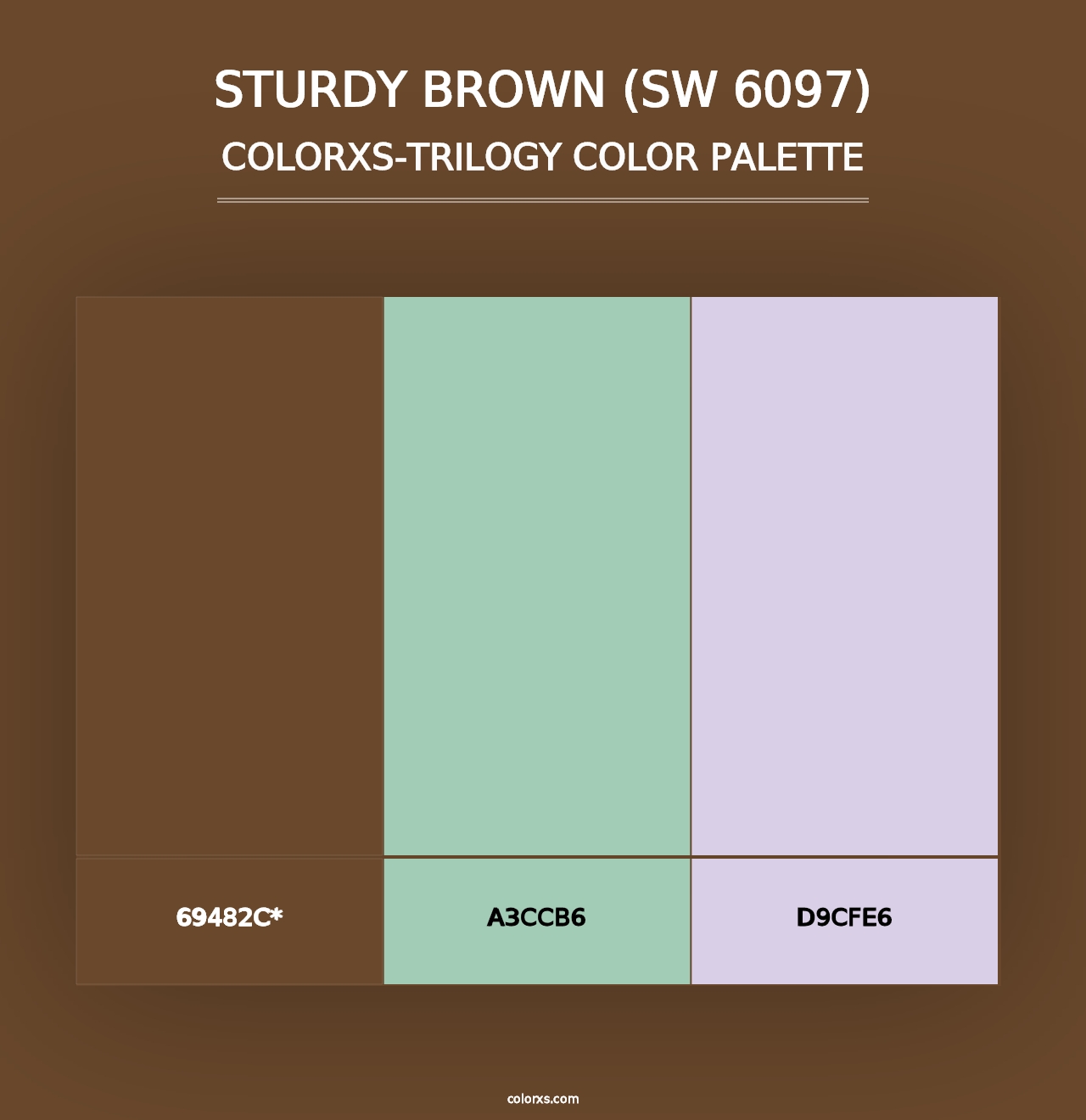 Sturdy Brown (SW 6097) - Colorxs Trilogy Palette