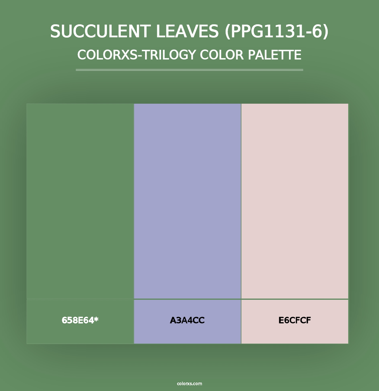 Succulent Leaves (PPG1131-6) - Colorxs Trilogy Palette