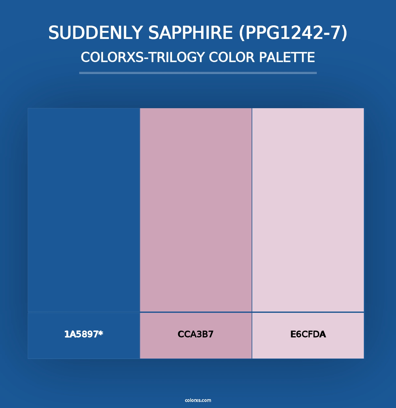 Suddenly Sapphire (PPG1242-7) - Colorxs Trilogy Palette