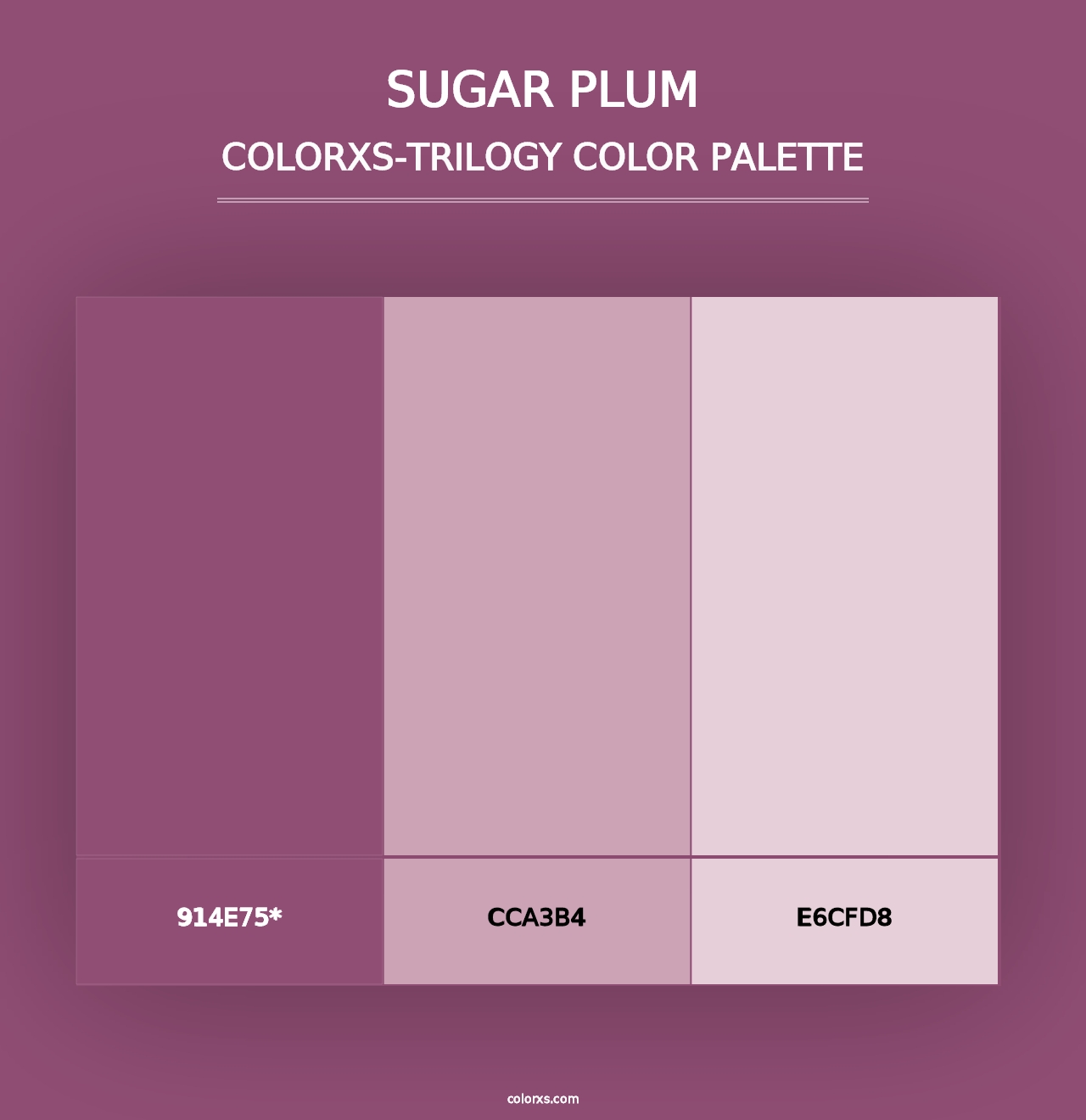 Sugar Plum - Colorxs Trilogy Palette