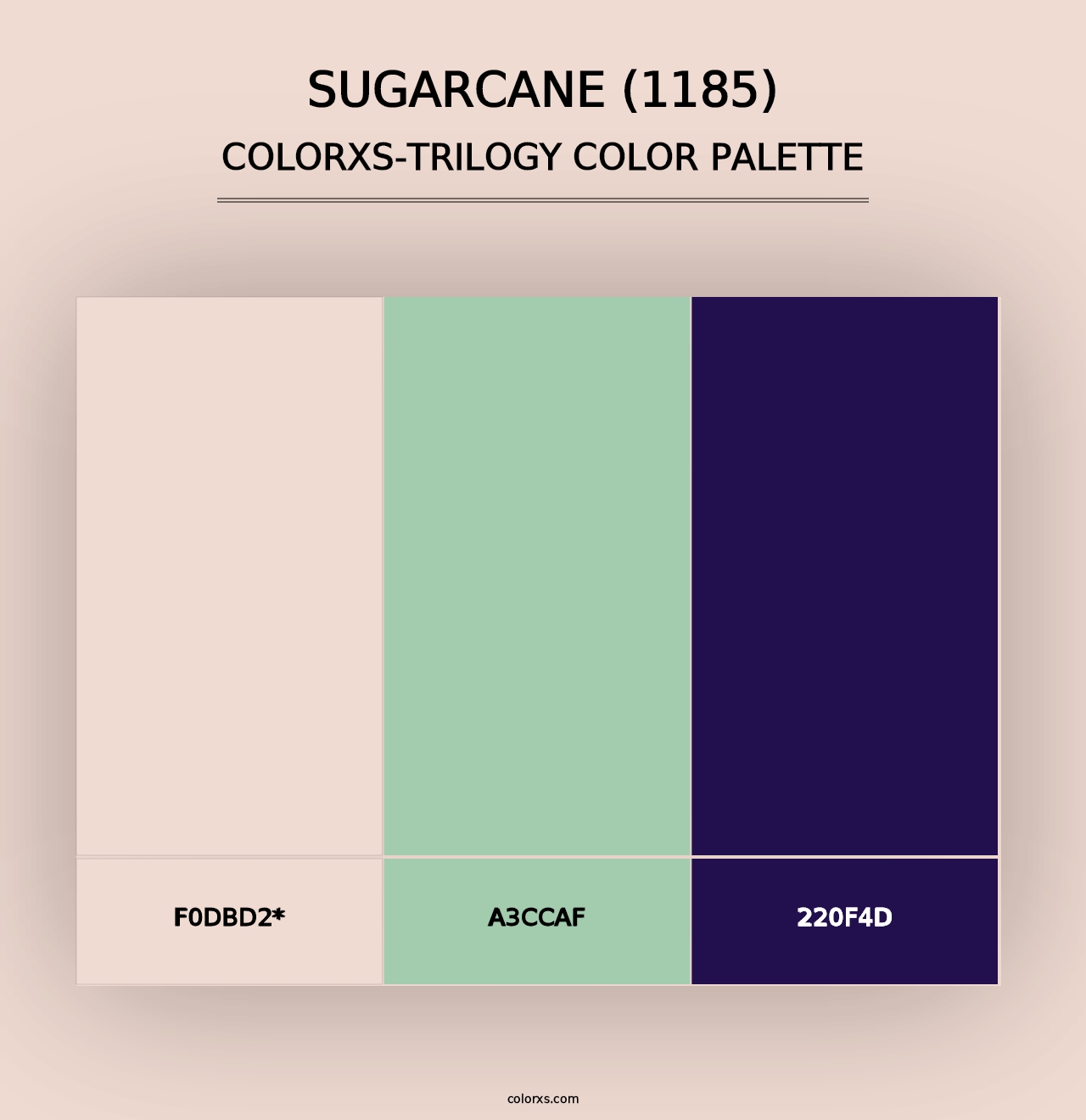 Sugarcane (1185) - Colorxs Trilogy Palette