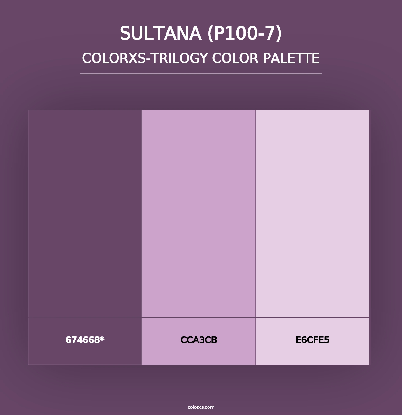 Sultana (P100-7) - Colorxs Trilogy Palette