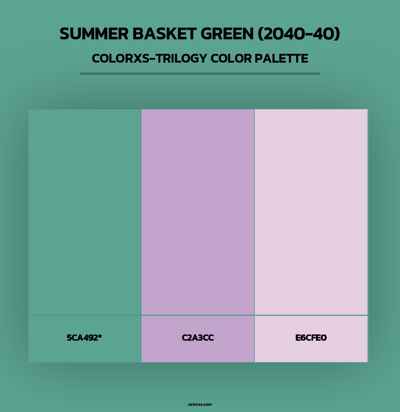 Summer Basket Green (2040-40) - Colorxs Trilogy Palette