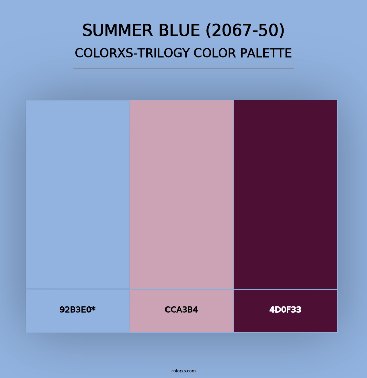 Summer Blue (2067-50) - Colorxs Trilogy Palette