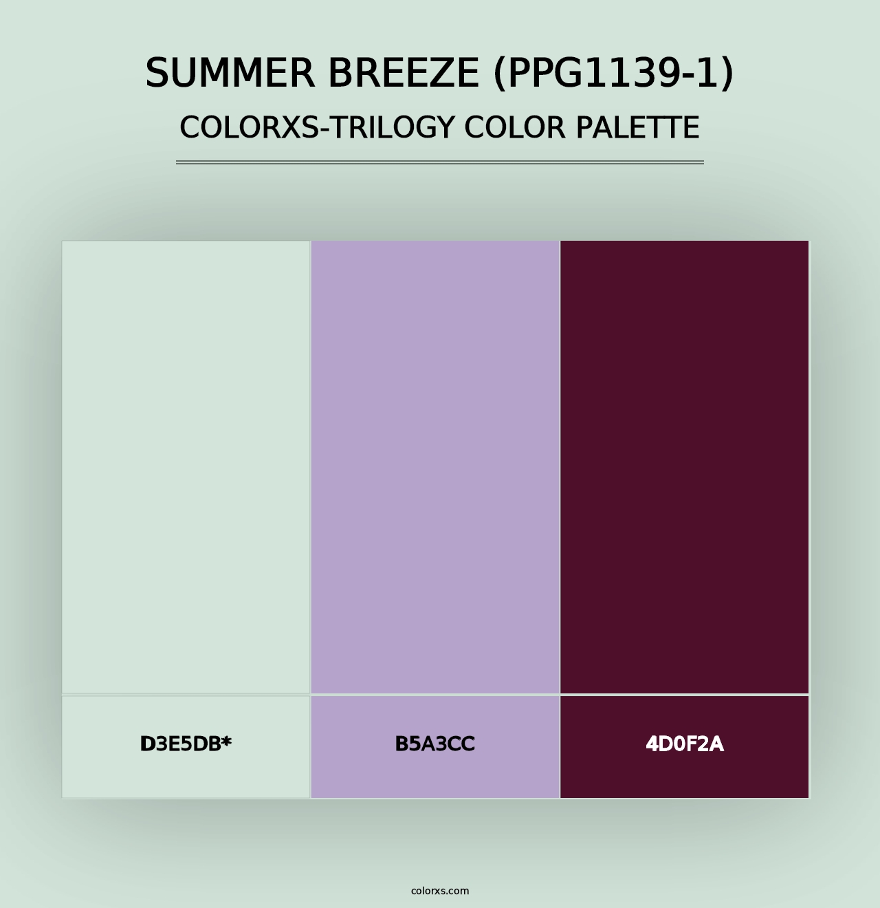 Summer Breeze (PPG1139-1) - Colorxs Trilogy Palette