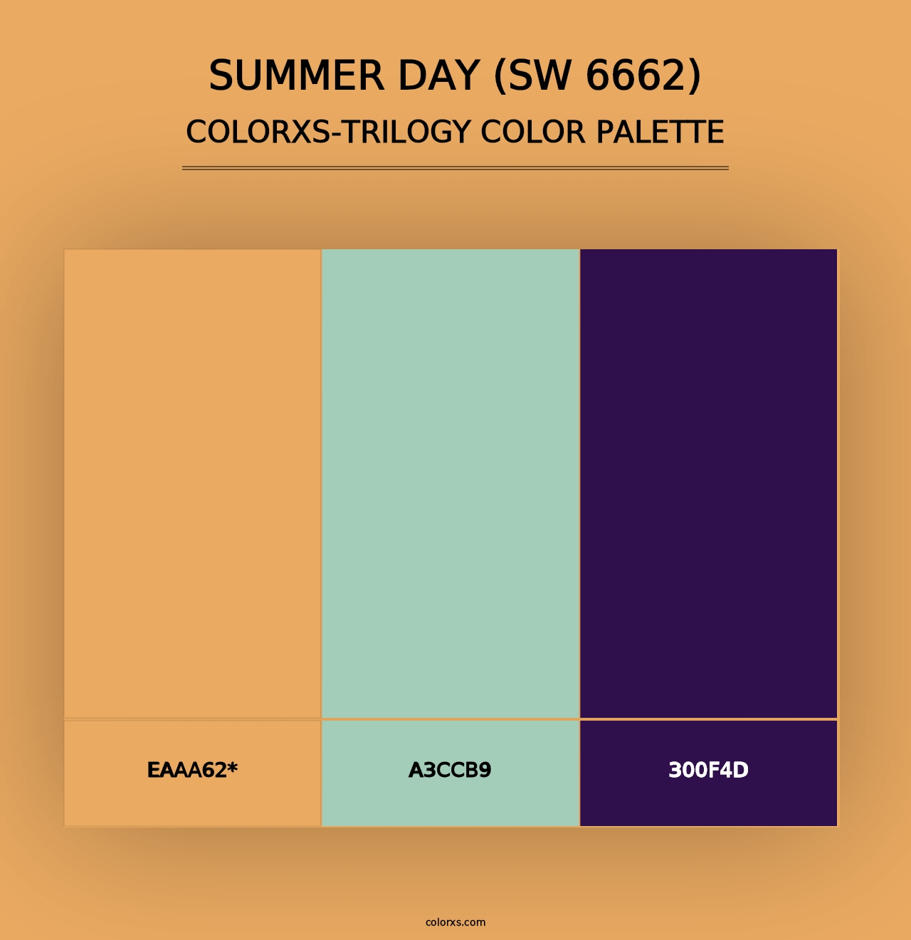 Summer Day (SW 6662) - Colorxs Trilogy Palette