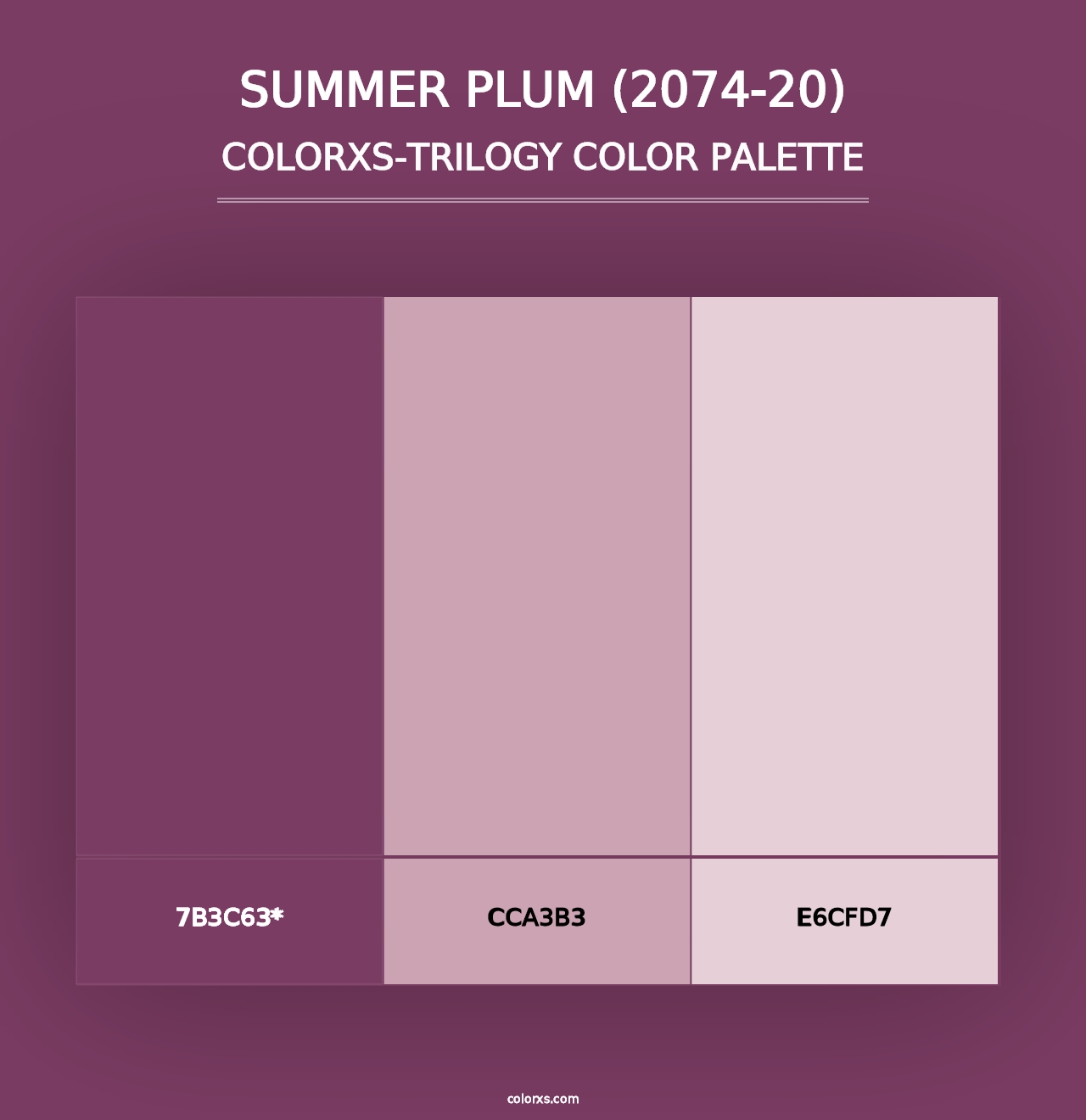 Summer Plum (2074-20) - Colorxs Trilogy Palette