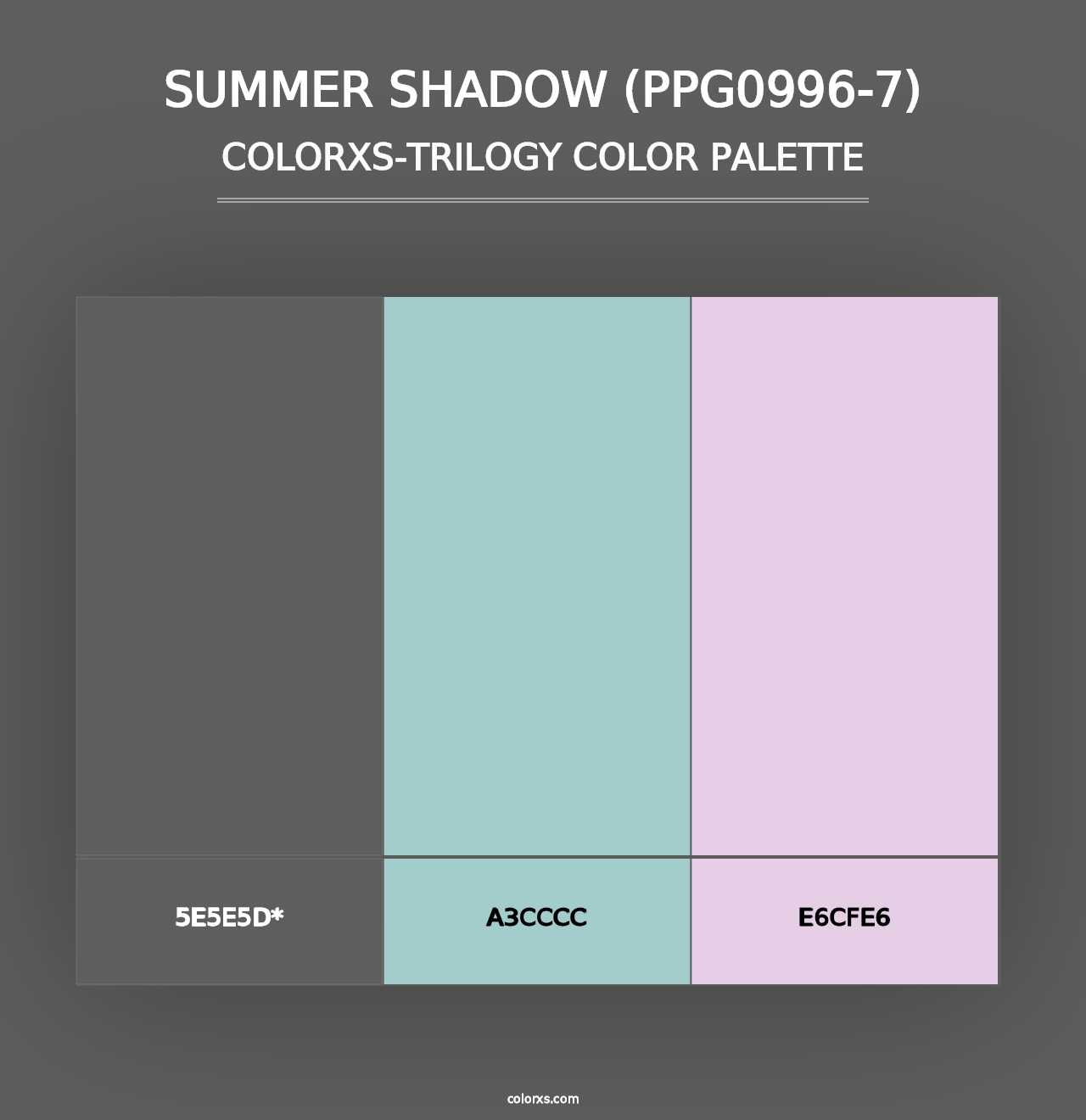 Summer Shadow (PPG0996-7) - Colorxs Trilogy Palette