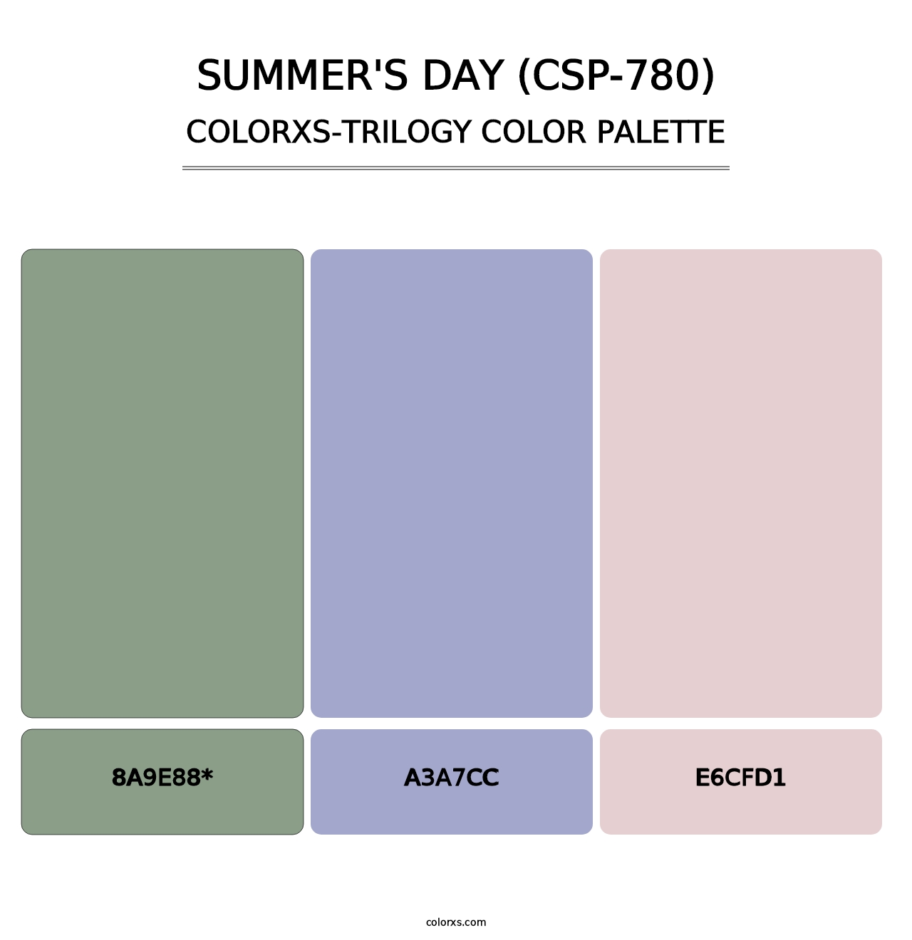Summer's Day (CSP-780) - Colorxs Trilogy Palette